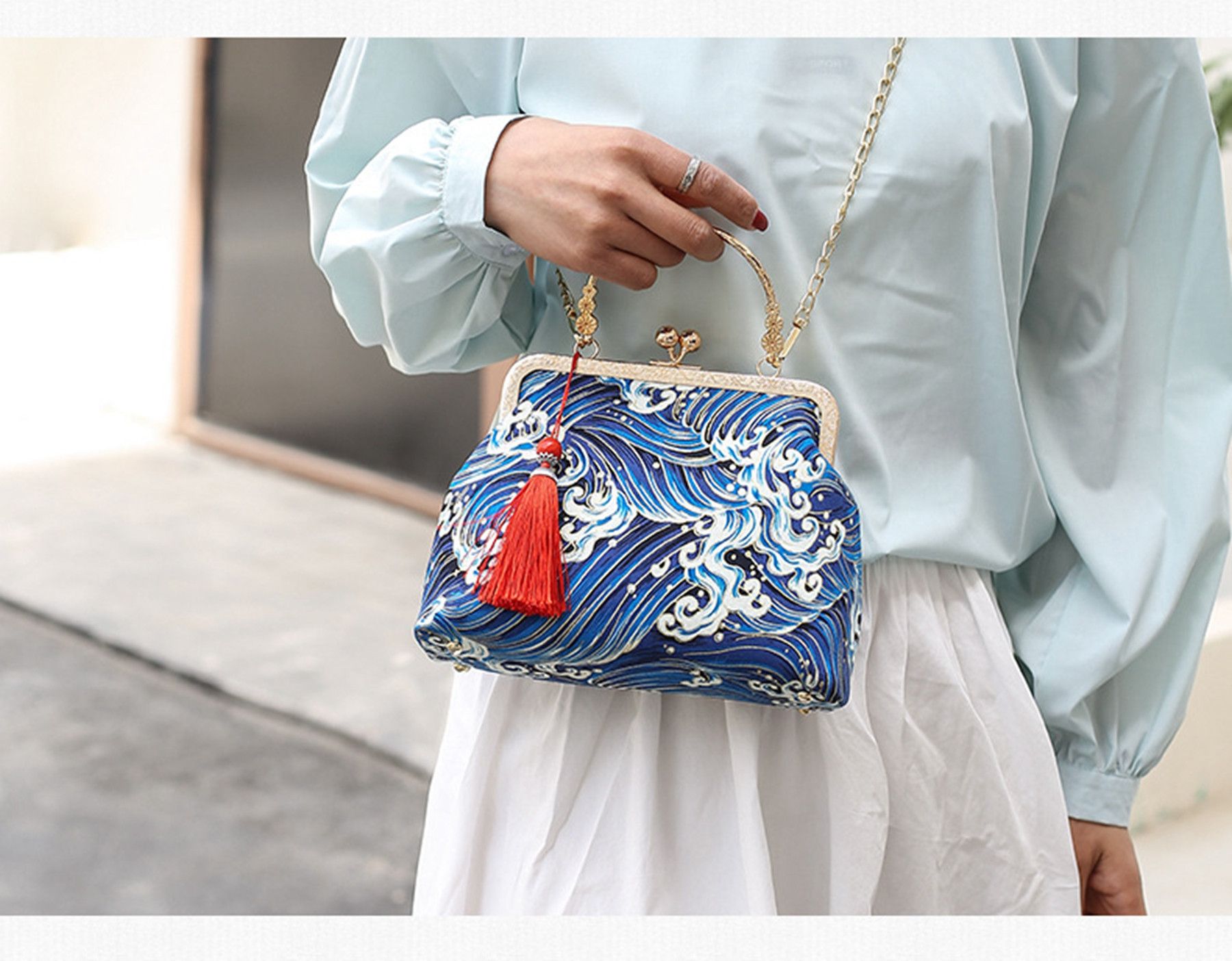 Japanese Brand One-shoulder crossbody ancient style with cheongsam bag Size ONE SIZE - 3 Thumbnail