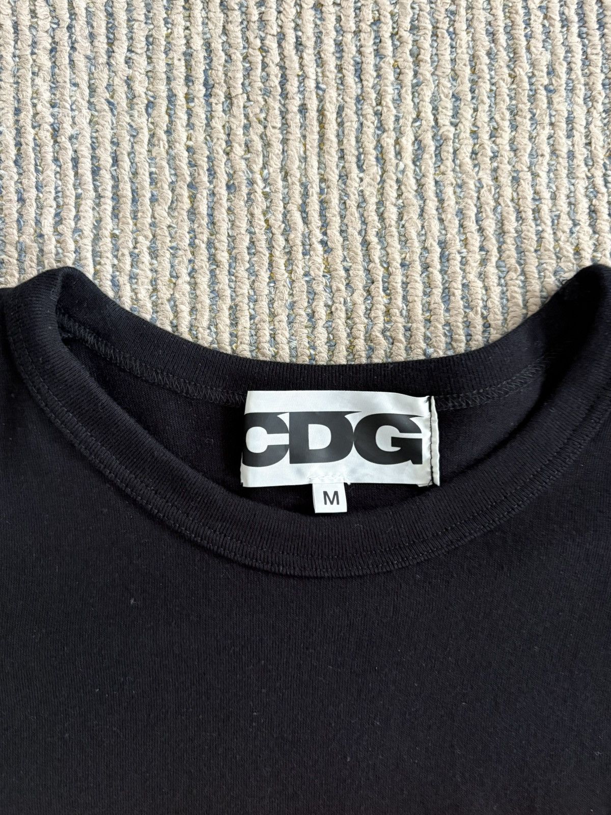 Comme des Garcons CDG Neon Orange Logo Black T-Shirt Size US M / EU 48-50 / 2 - 3 Thumbnail