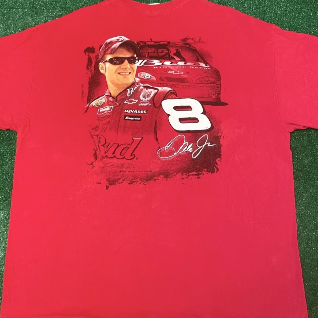 NASCAR VINTAGE Dale Earnhardt JR Budweiser Car VTG Shirt Mens 2XL Red 90s Y2k Nascar Cars Sports Shirt Mens XXL Size US XXL / EU 58 / 5 - 4 Thumbnail