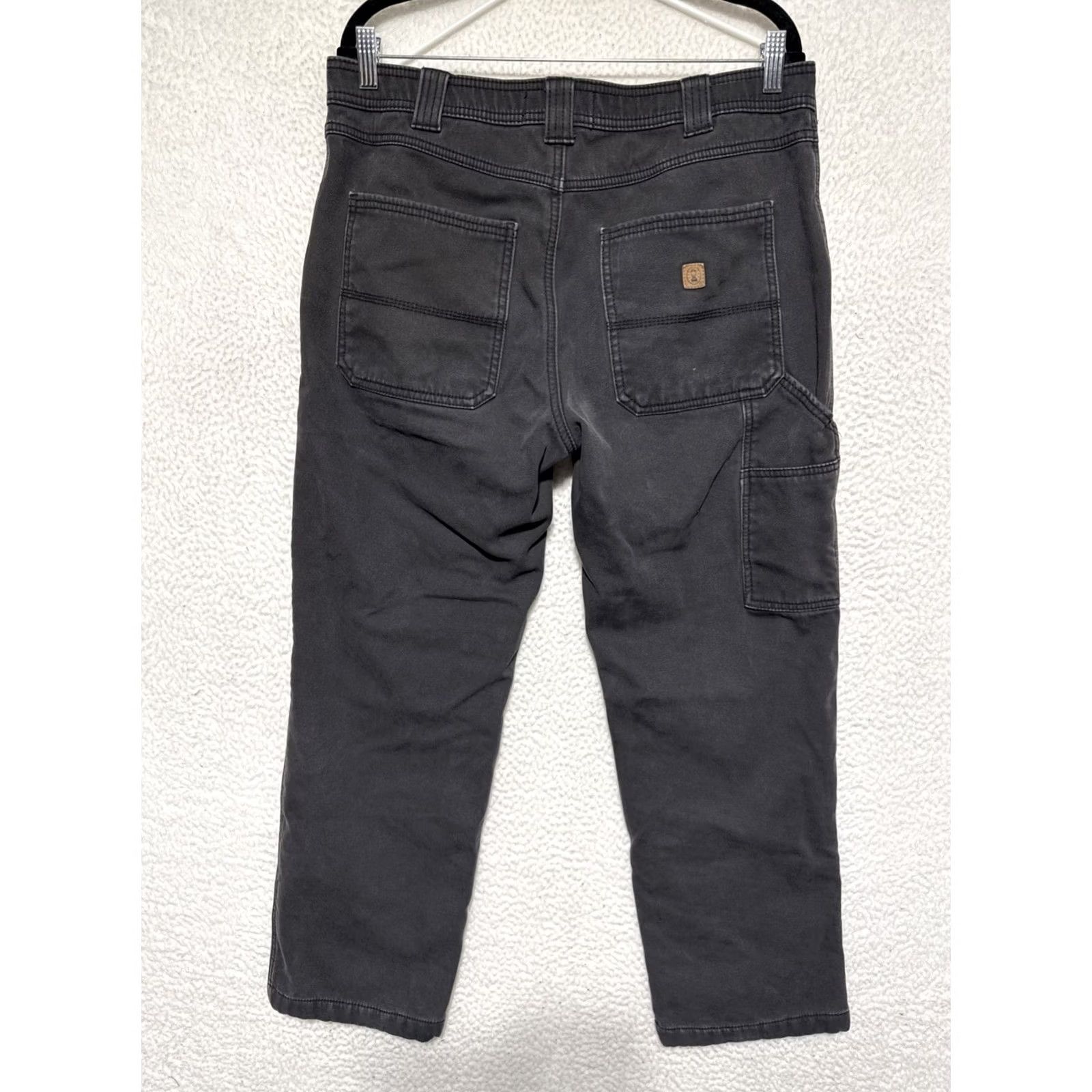 Vintage Coleman Fleece-Lined Cargo Pants Insulated Black Men’s Size 34x30 Size US 34 / EU 50 - 3 Thumbnail
