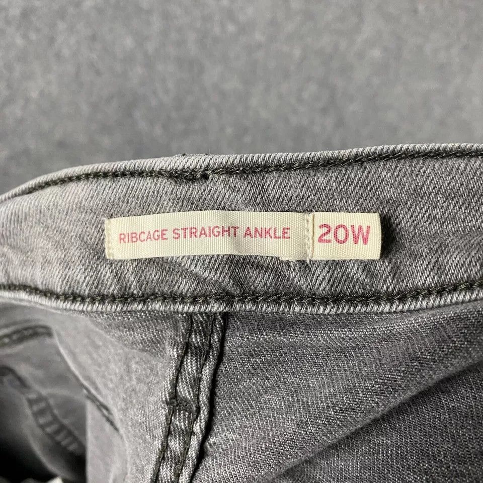 Levi's Levi's Ribcage Straight Ankle Jeans Women 20W Denim Stretch Size 40" / US 18 - 7 Thumbnail