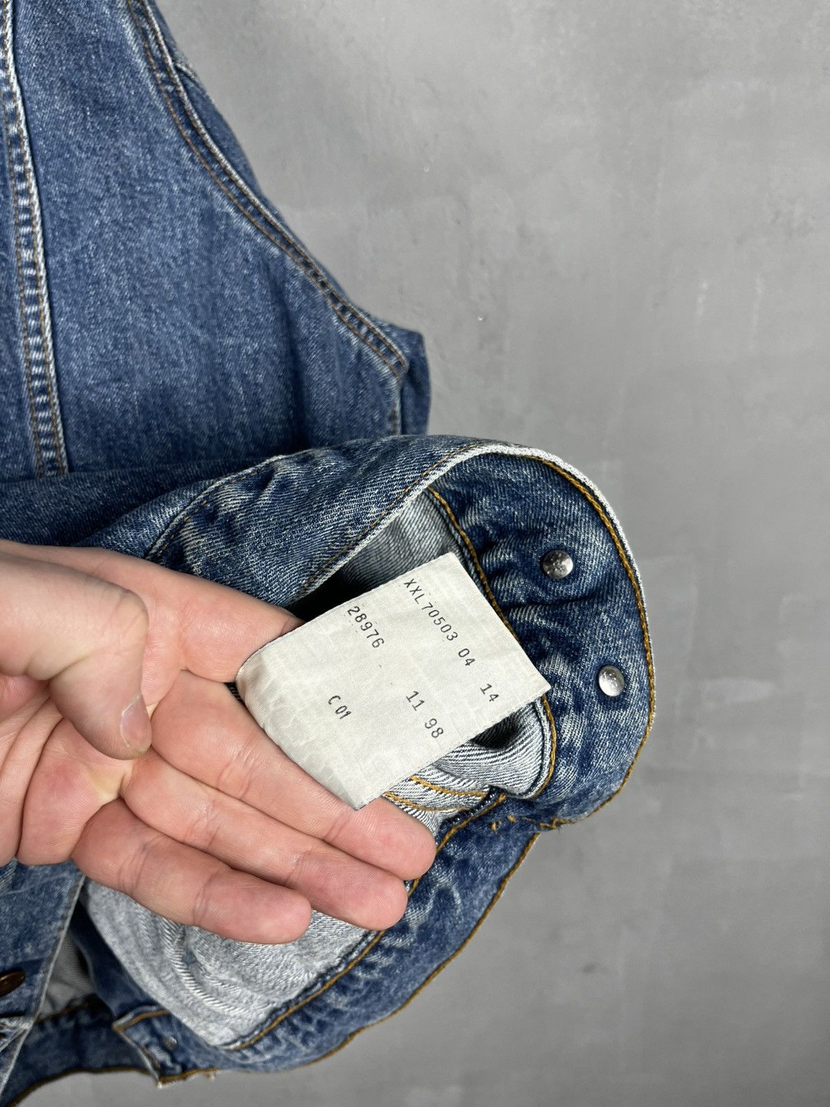 Levi's Levis denim jacket vintage 90s western style Size US XXL / EU 58 / 5 - 14 Thumbnail