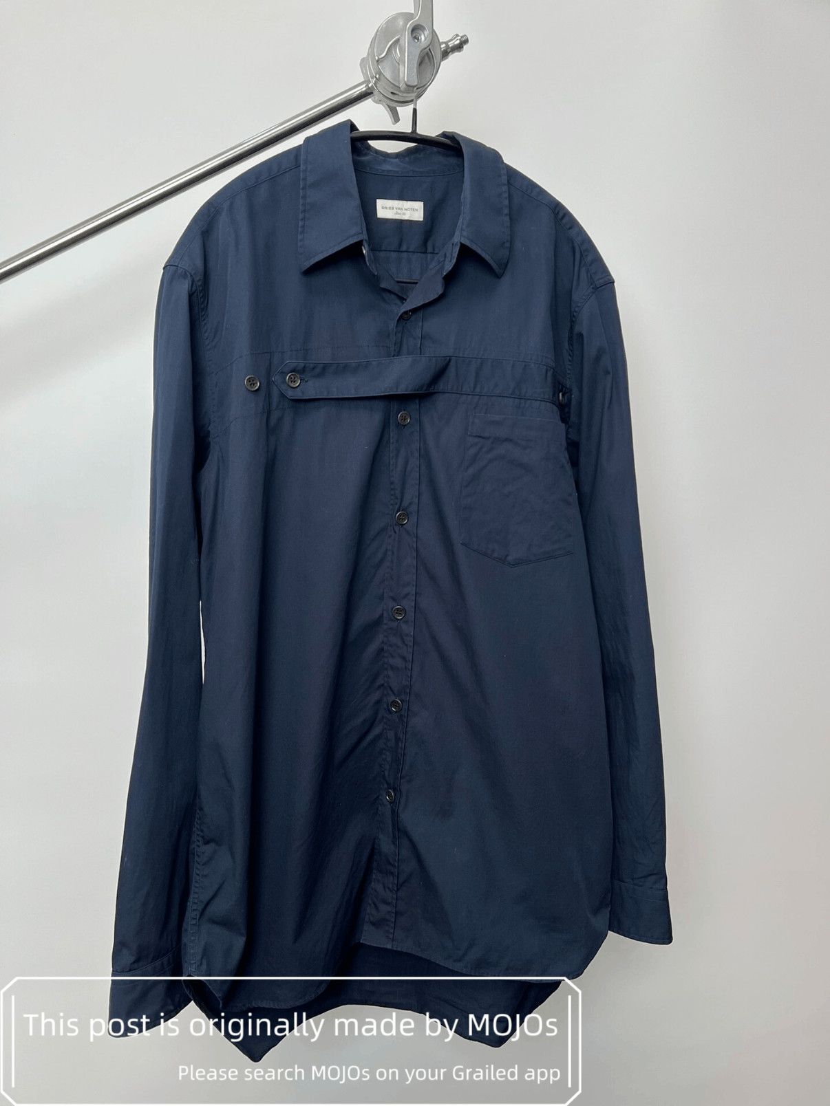 Dries Van Noten Sz 50 Dries Van Noten Chest Stripe Shirt mojos164127 Size US M / EU 48-50 / 2 - 2 Thumbnail