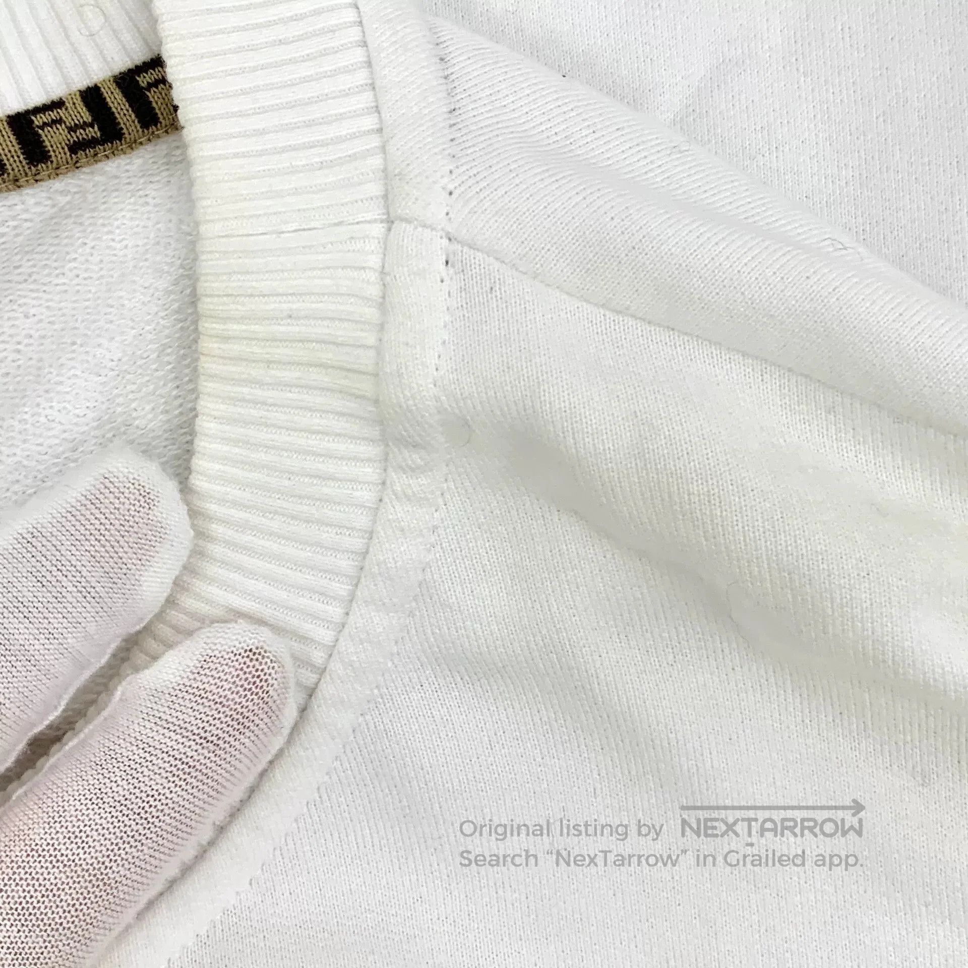 Fendi fendi white logo embroidered long sleeve sweatshirt. Size US S / EU 44-46 / 1 - 8 Thumbnail