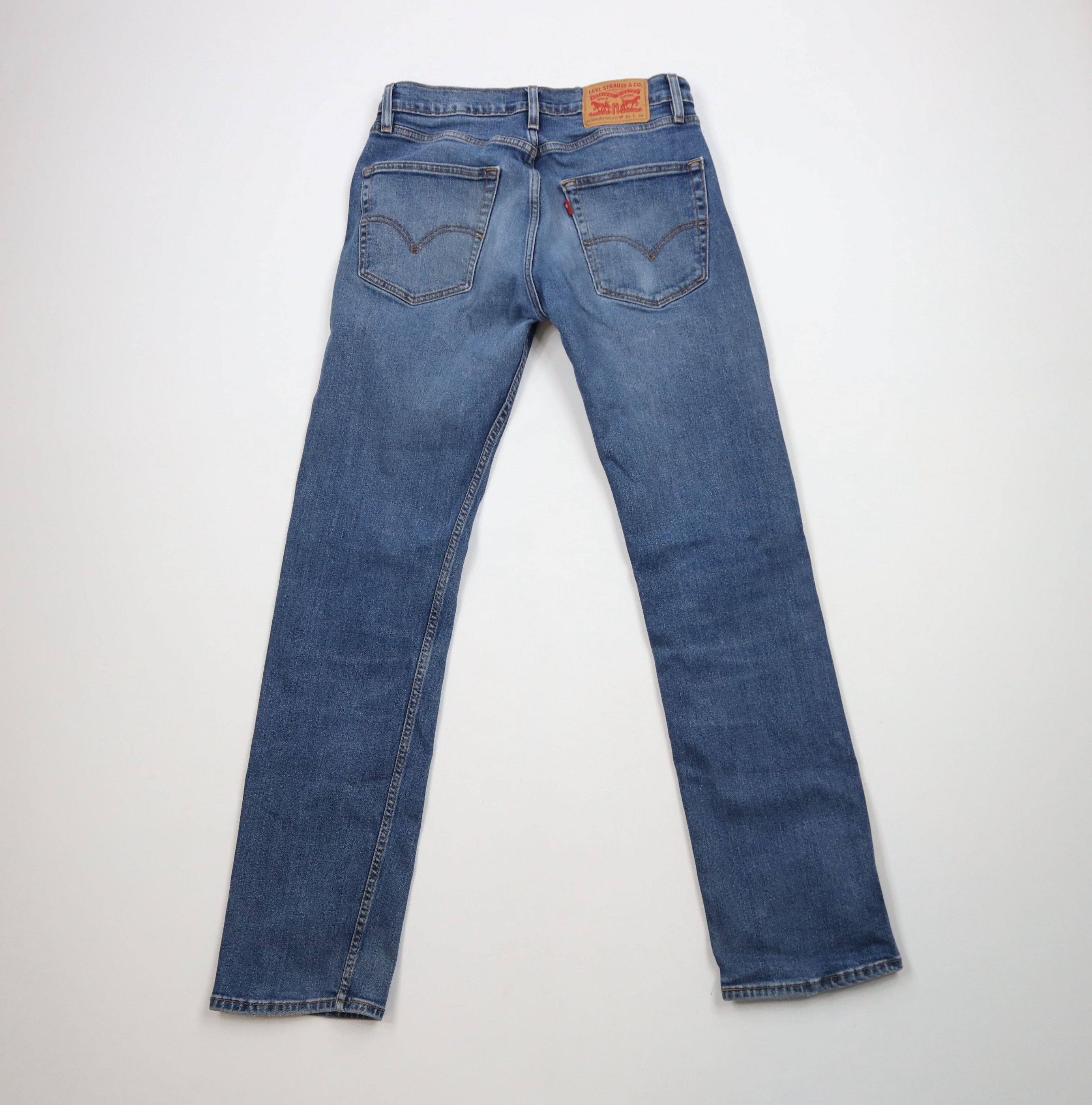 Levi's × Vintage Vintage Y2K Levis Workwear Fit Stretch Denim Jeans Blue Size US 30 / EU 46 - 11 Thumbnail