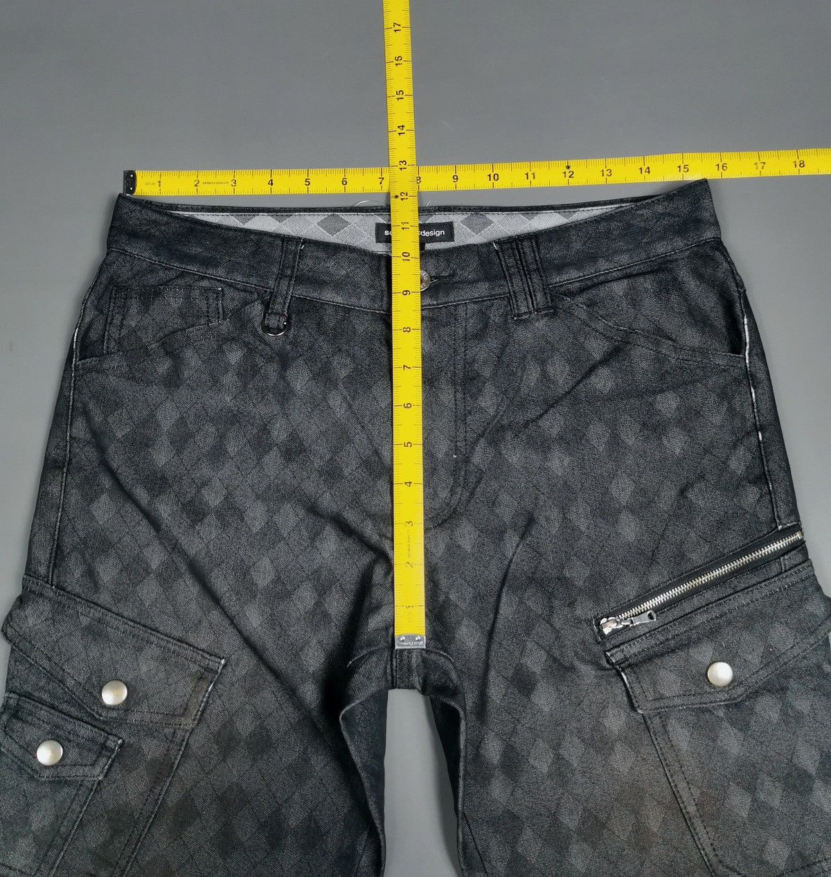 semanticdesign Semanticdesign Diamond Structure Cargo Pants Size US 31 - 12 Thumbnail