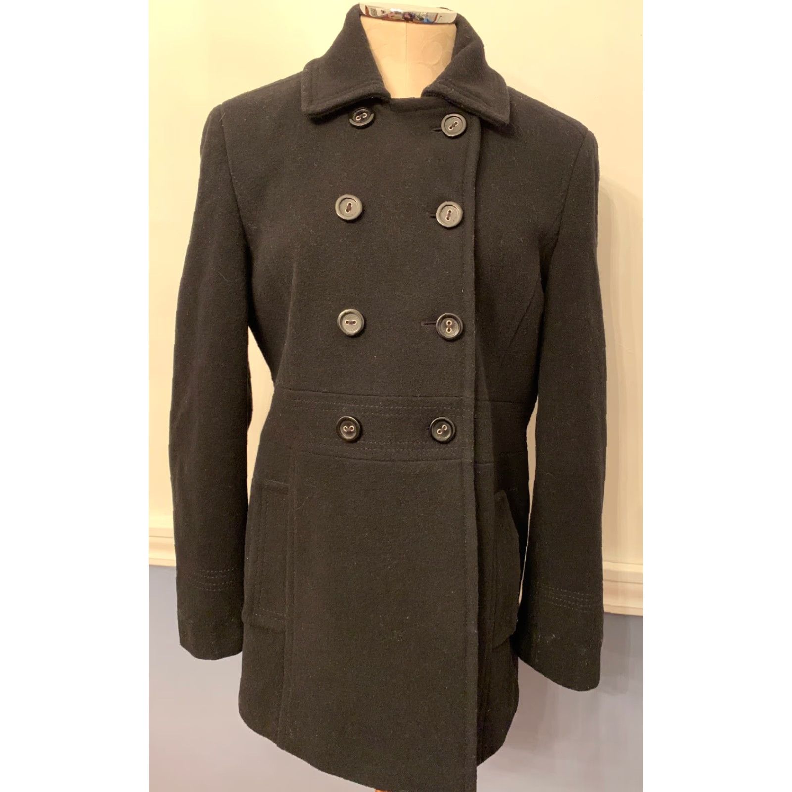 Calvin Klein VINTAGE Calvin Klein Coat Black Wool Blend Coat Women 10 10 Calvin Klein Black Wool Blend Women Below Hip Coat Mens? Size L / US 10 / IT 46 - 4 Thumbnail