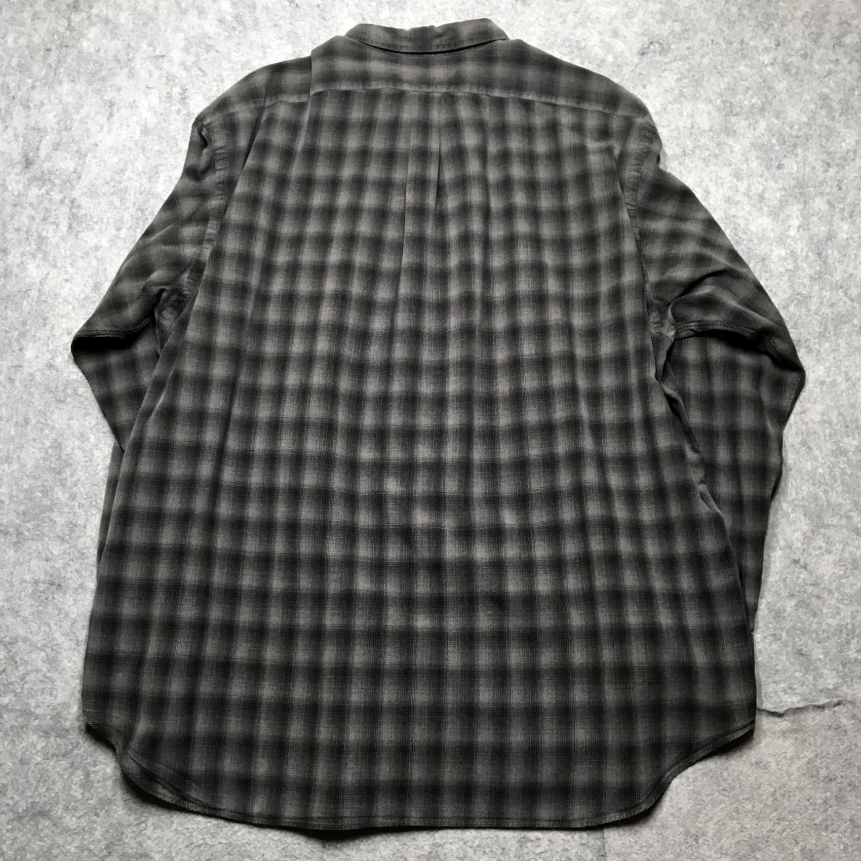Ralph Lauren Ralph Lauren Shirt Mens 2XL Gray Plaid Long Sleeve Button-Down Silk Cotton Blake Classic Fit Size US XXL / EU 58 / 5 - 6 Thumbnail