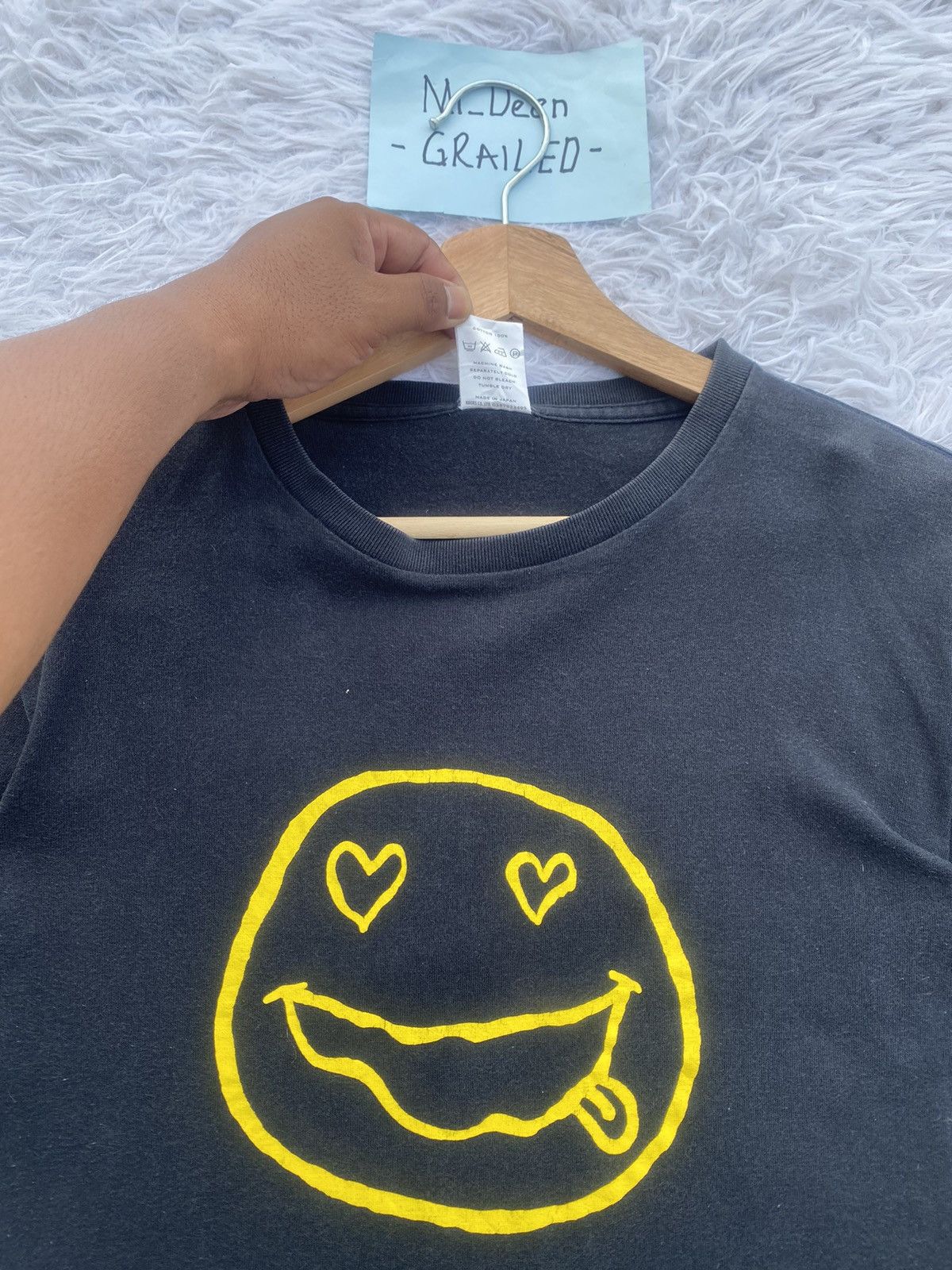 Number (N)ine Rare Vintage Number Nine x Nirvana Smiley Face Tshirt Size US S / EU 44-46 / 1 - 12 Thumbnail