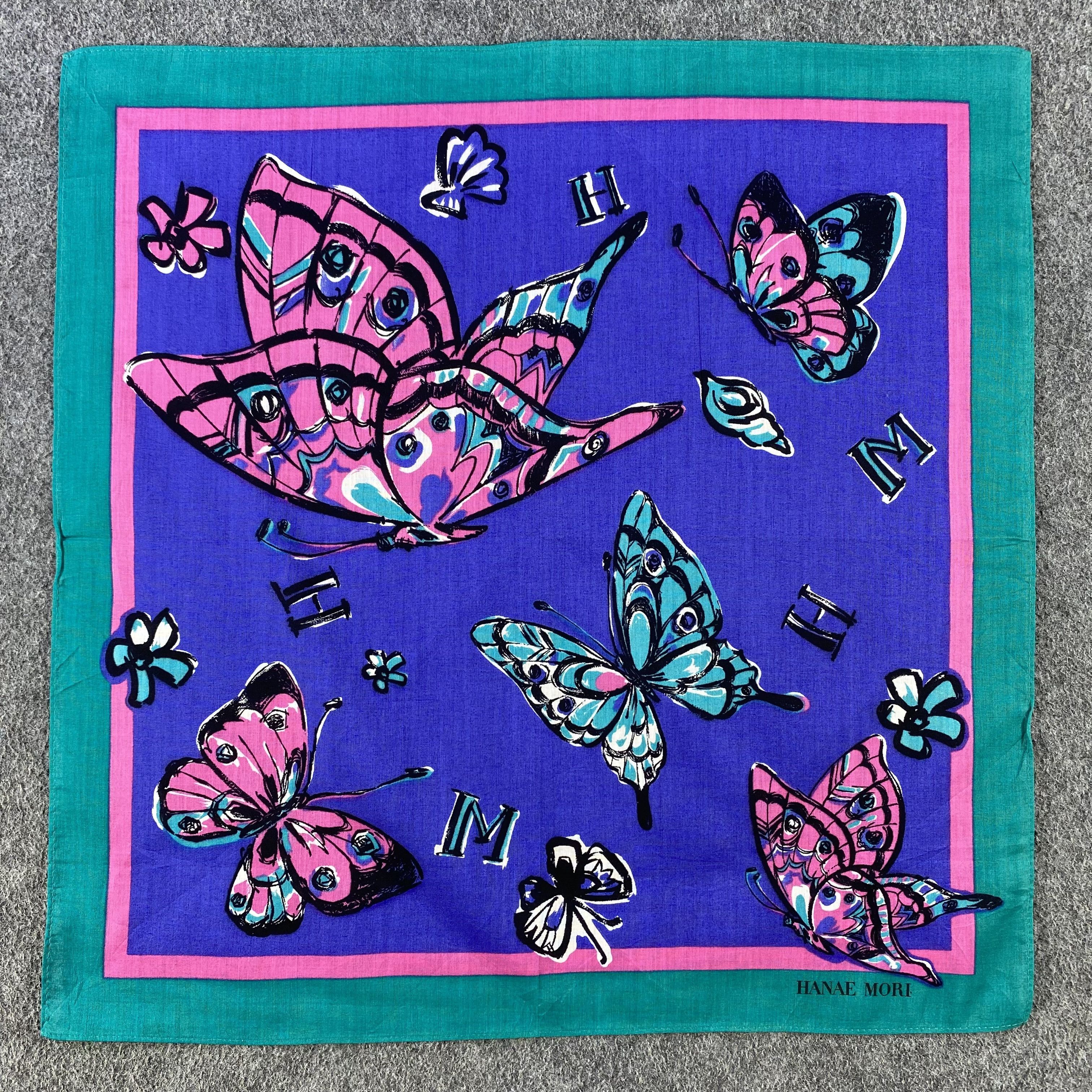 Hanae Mori Hanae Mori Handkerchief/Neckerchief/Bandana HC778 Size ONE SIZE - 1 Thumbnail