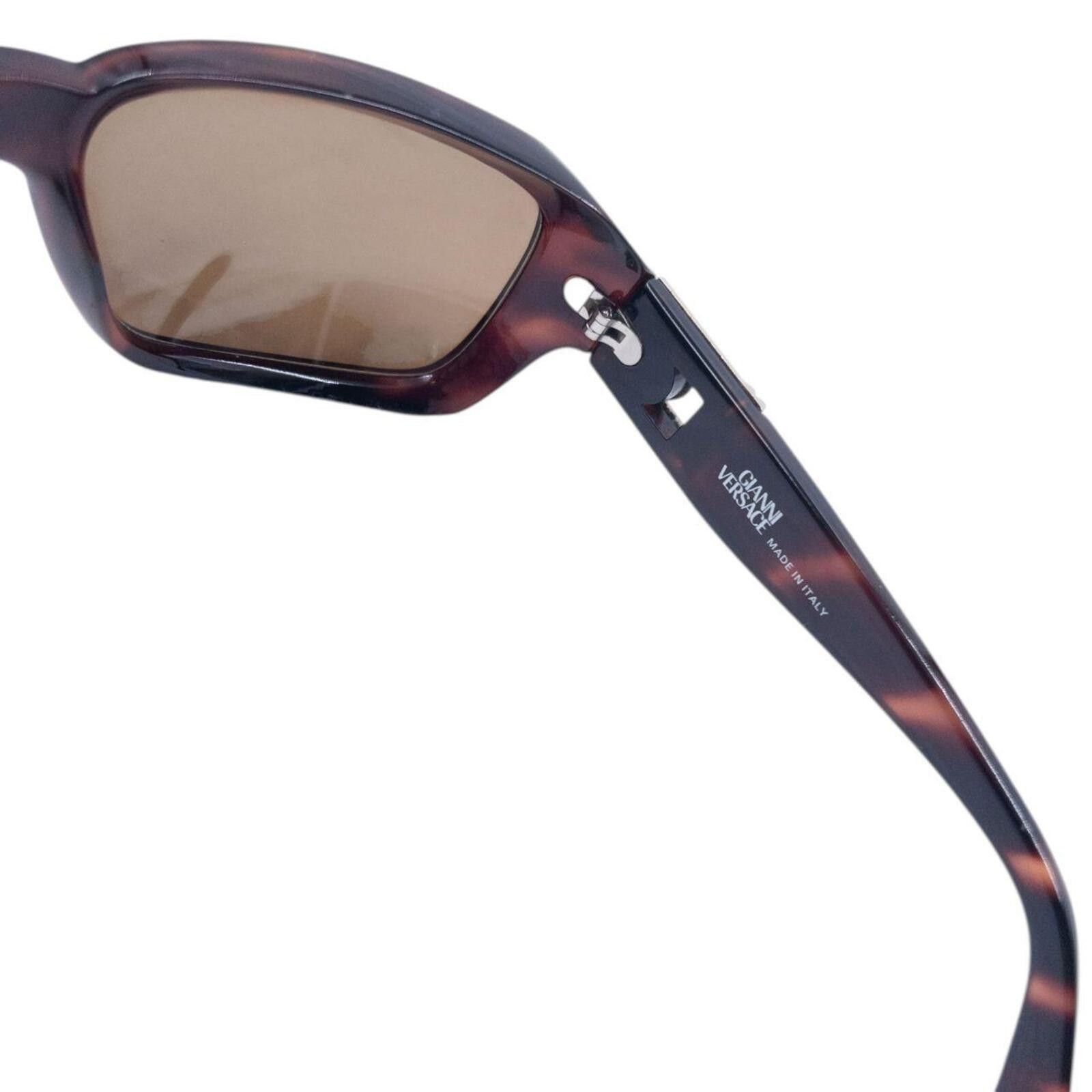 Versace Vintage 90s Gianni Versace Tortoise Shell Sunglasses Size ONE SIZE - 7 Thumbnail