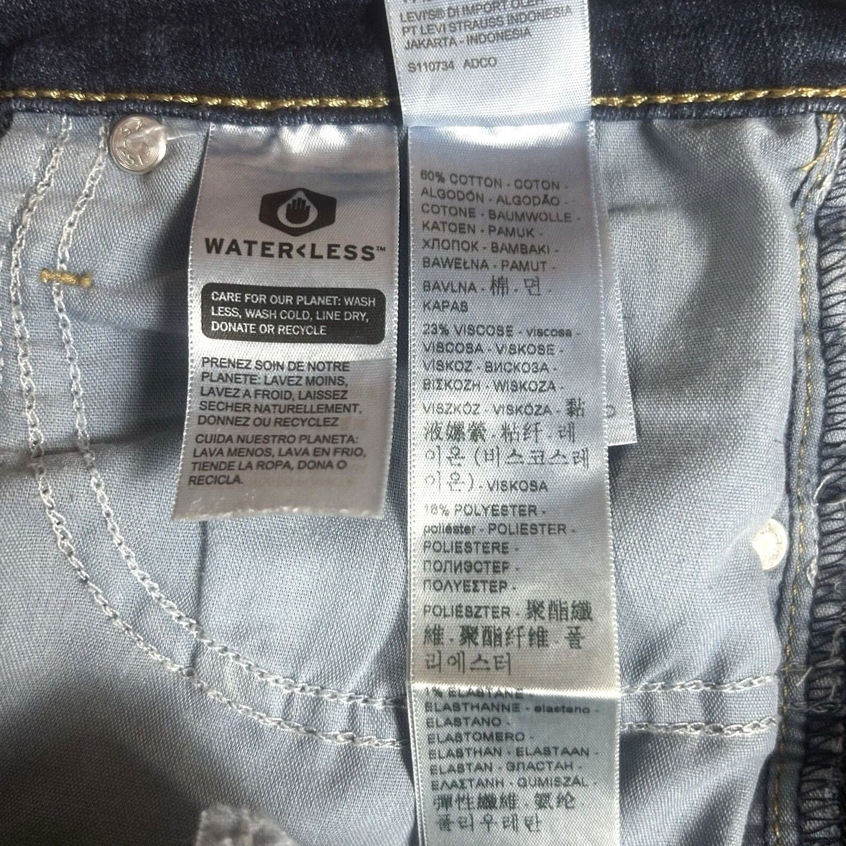 Levi's Levi’s 721 High Rise Skinny Jeans Womens 28 Blue Denim Casual 30" Inseam Size 28" / US 6 / IT 42 - 7 Thumbnail
