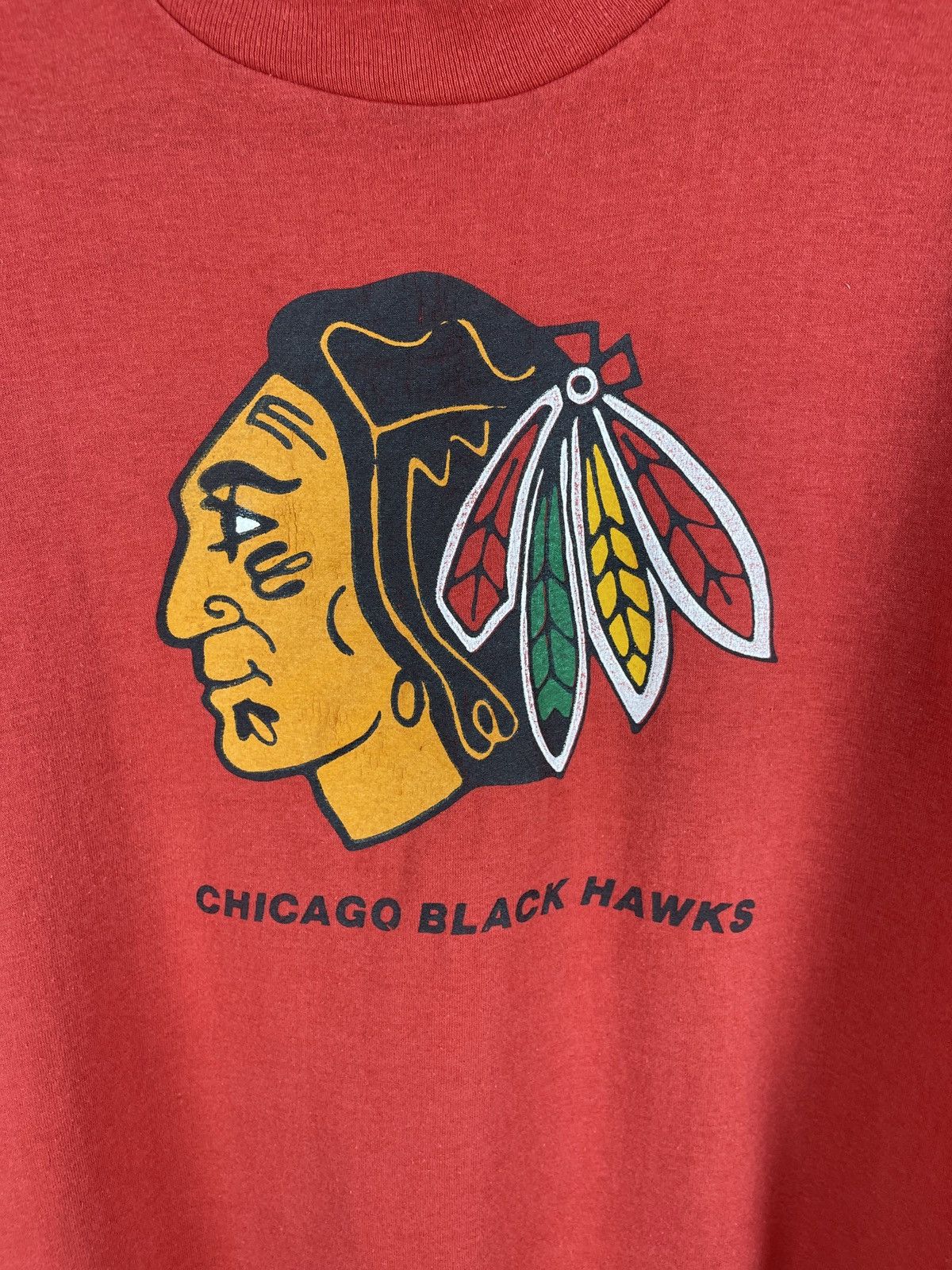 NHL Screen Stars made in USA Chicago Black Hawks tee shirts Size US XL / EU 56 / 4 - 4 Thumbnail