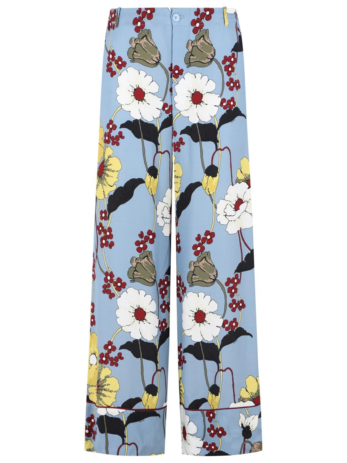 Marni MARNI Light Blue Viscose Trousers Size 26" / US 2 / IT 38 - 1 Thumbnail