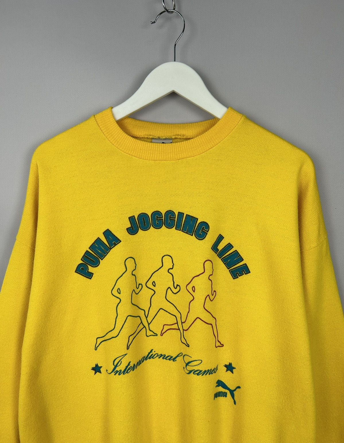 Puma × Vintage Vintage PUMA Jogging Life International Games Sweatshirt XL Size US XL / EU 56 / 4 - 2 Thumbnail