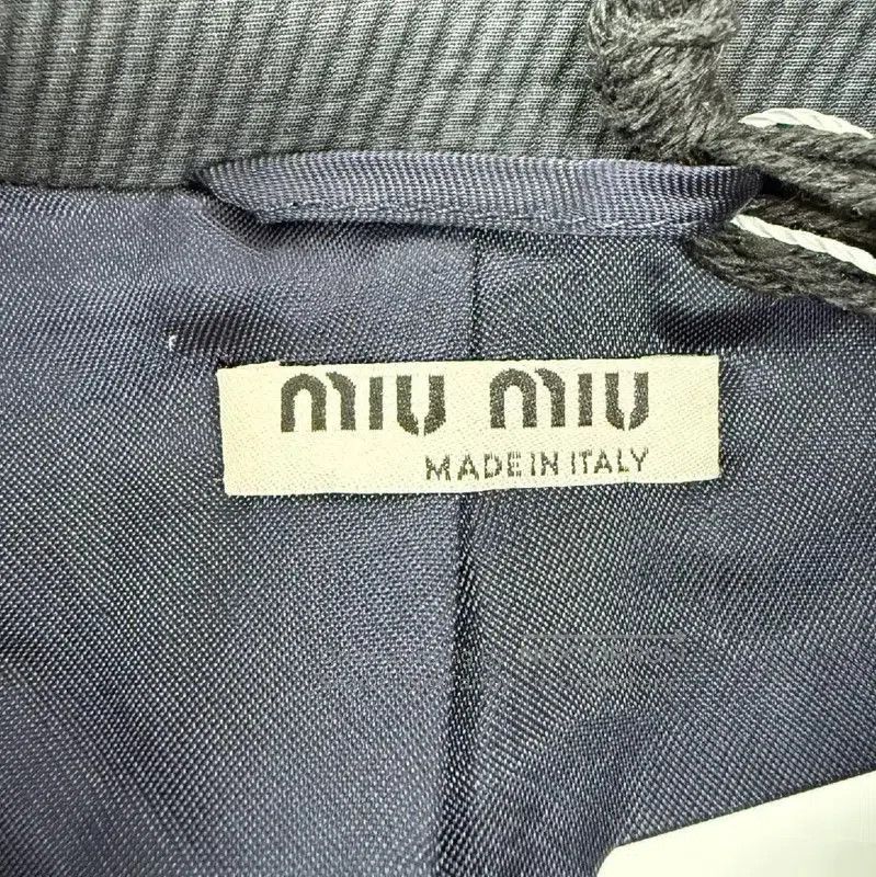 Miu Miu Miu Miu Gray Polyester Women's Cardigan . Size L / US 10 / IT 46 - 2 Thumbnail