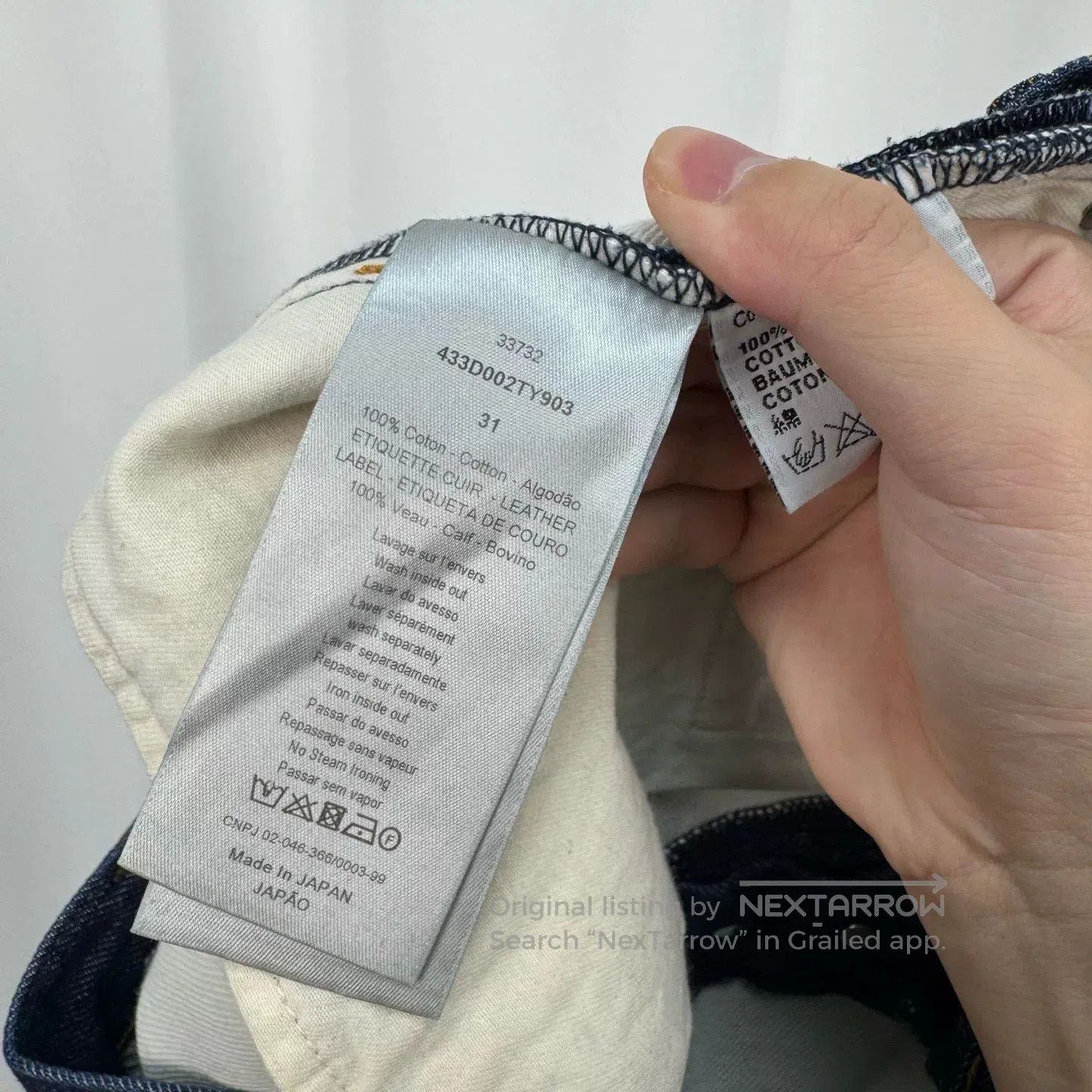 Dior Dior Painted Hem Washed Jeans. Size US 31 - 6 Thumbnail
