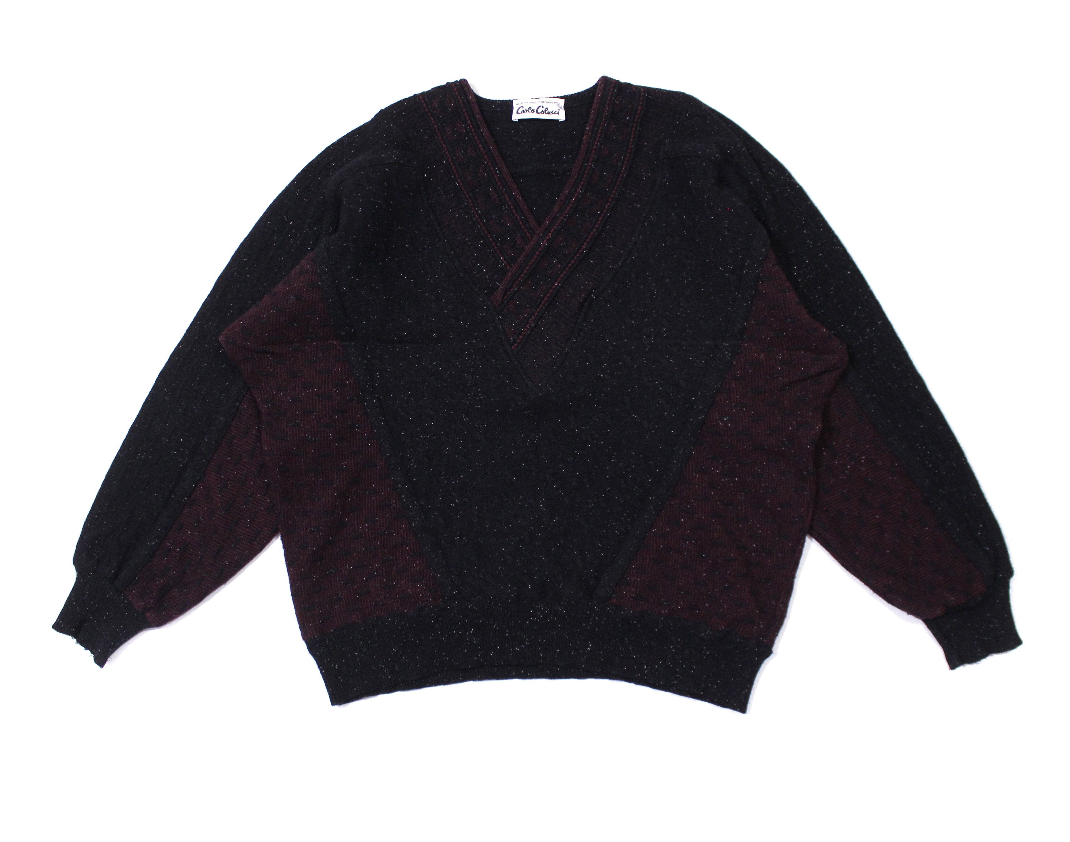 Carlo Colucci 80S Wool Nylon Knit Made in West Germany Size US M / EU 48-50 / 2 - 1 Thumbnail