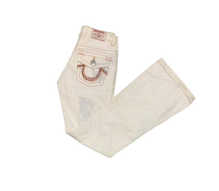 image of True Religion x Vintage Teue Religion Flared Jeans in White, Women's (Size 26)
