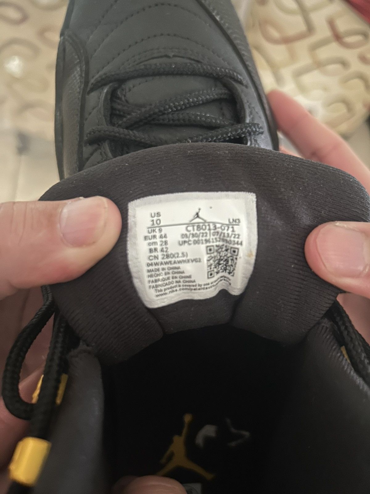 Jordan Brand Jordan 12 Black Taxi Size US 10 / EU 43 - 6 Thumbnail