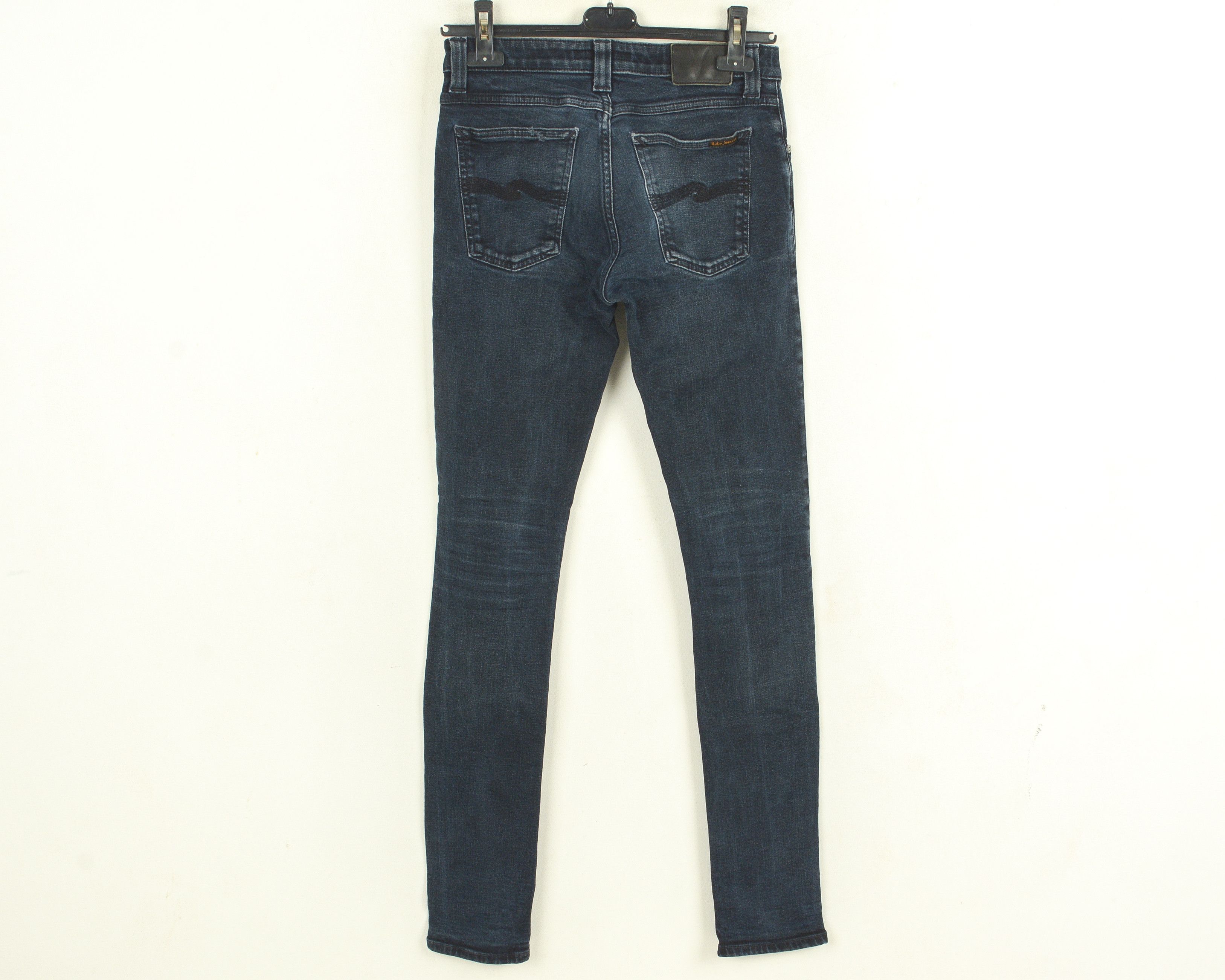Nudie Jeans Skinny Lin Women W28 L34 Slim Fit Denim Trousers Low Rise Size 28" / US 6 / IT 42 - 3 Thumbnail