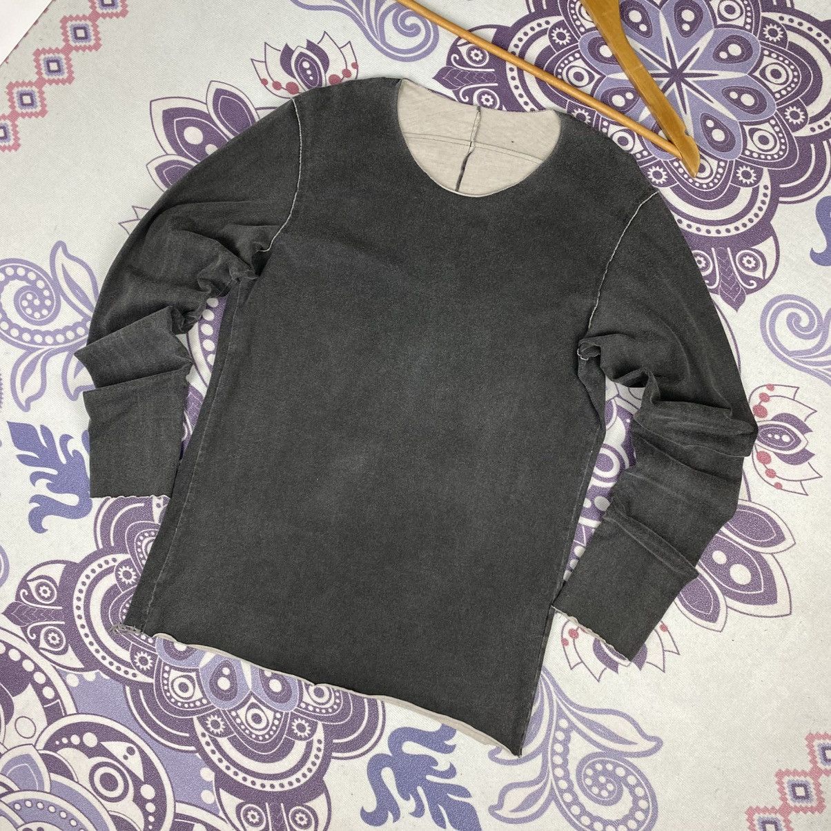 Kazuyuki Kumagai Attachment Rare🔥Vintage Kazuyuki Kumagai Attachment Rayon L/S Shirt Size S / US 4 / IT 40 - 2 Thumbnail