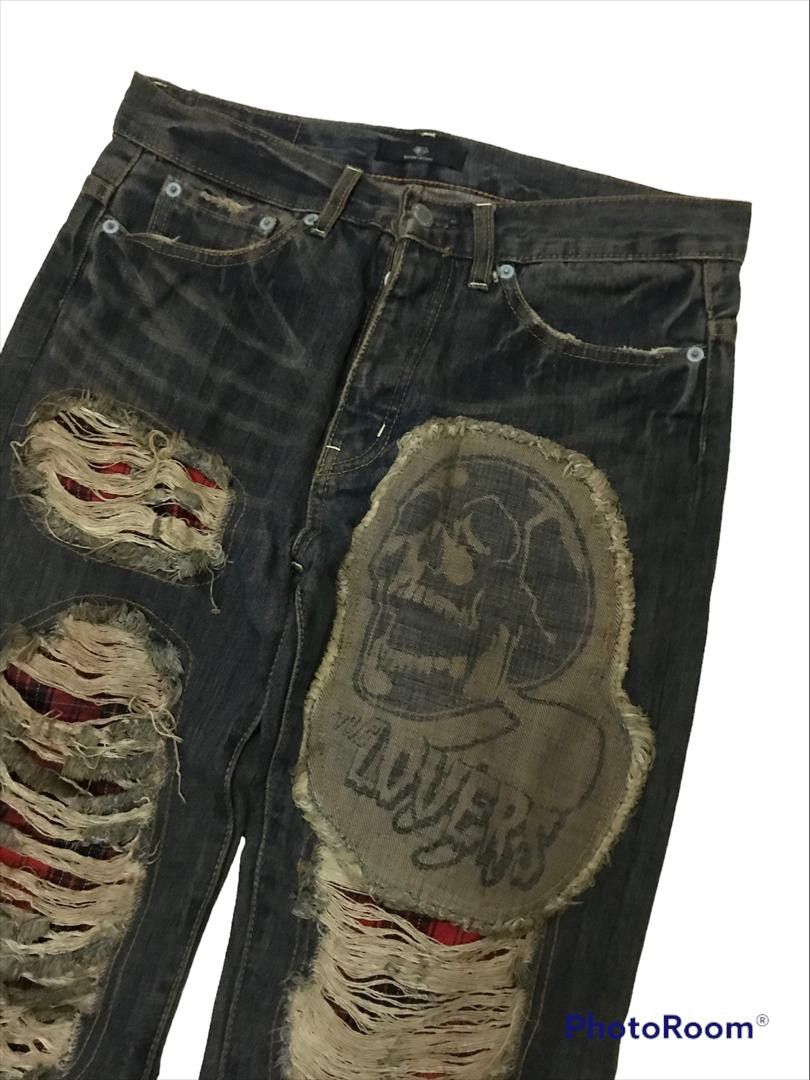 Hysteric Glamour 💥Japanese Fashion Designer Super Lover Rockers Denim Size US 31 - 6 Thumbnail