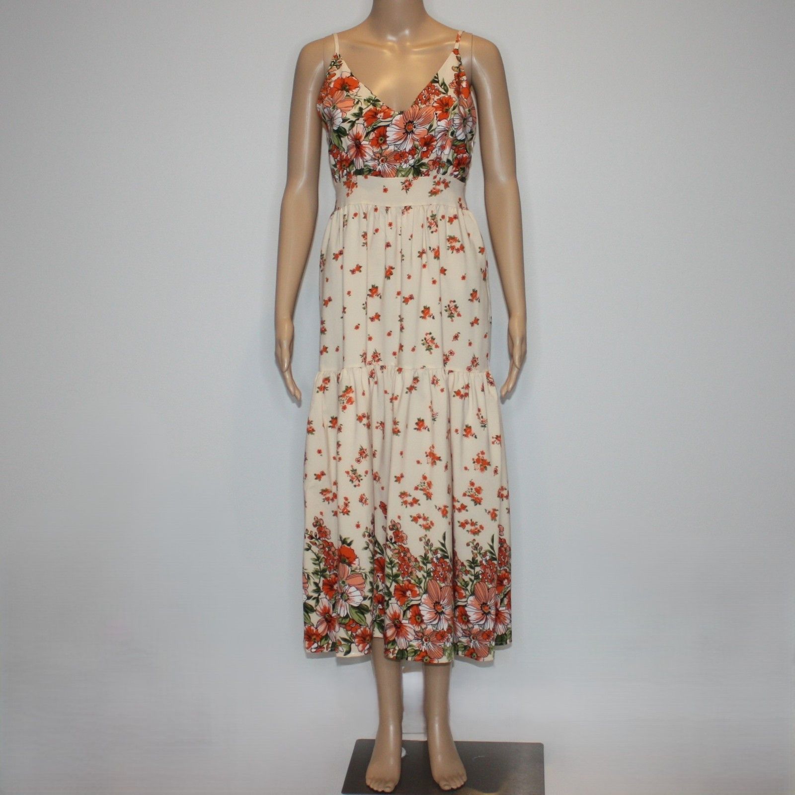 Goodnight Macaroon Floral Print Long Cami Dress in Small NWT