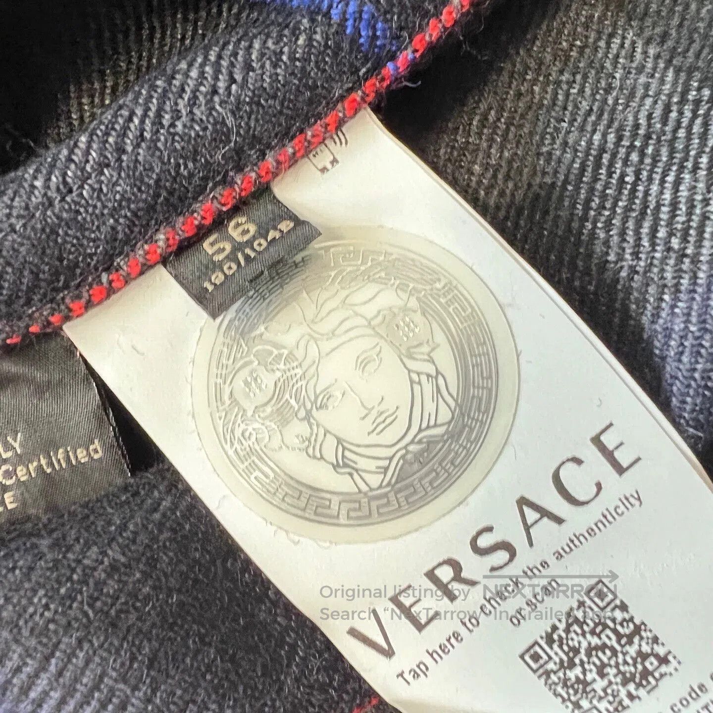 Versace Versace Men's Thin Wool Plaid Jacket. Size US XXL / EU 58 / 5 - 6 Thumbnail