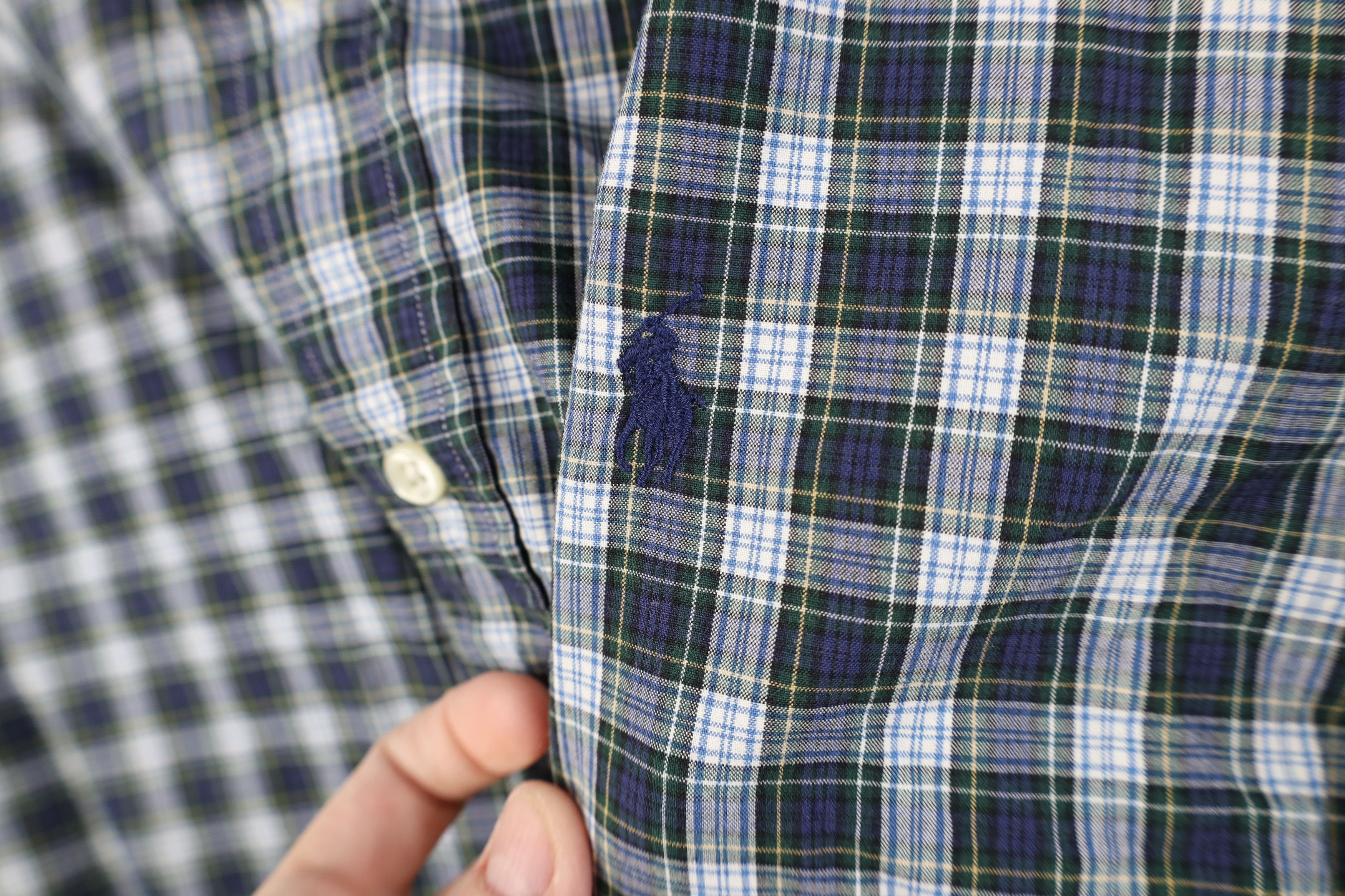 Polo Ralph Lauren Vintage 90s Ralph Lauren Button Down Shirt Plaid Cotton Size US L / EU 52-54 / 3 - 5 Thumbnail