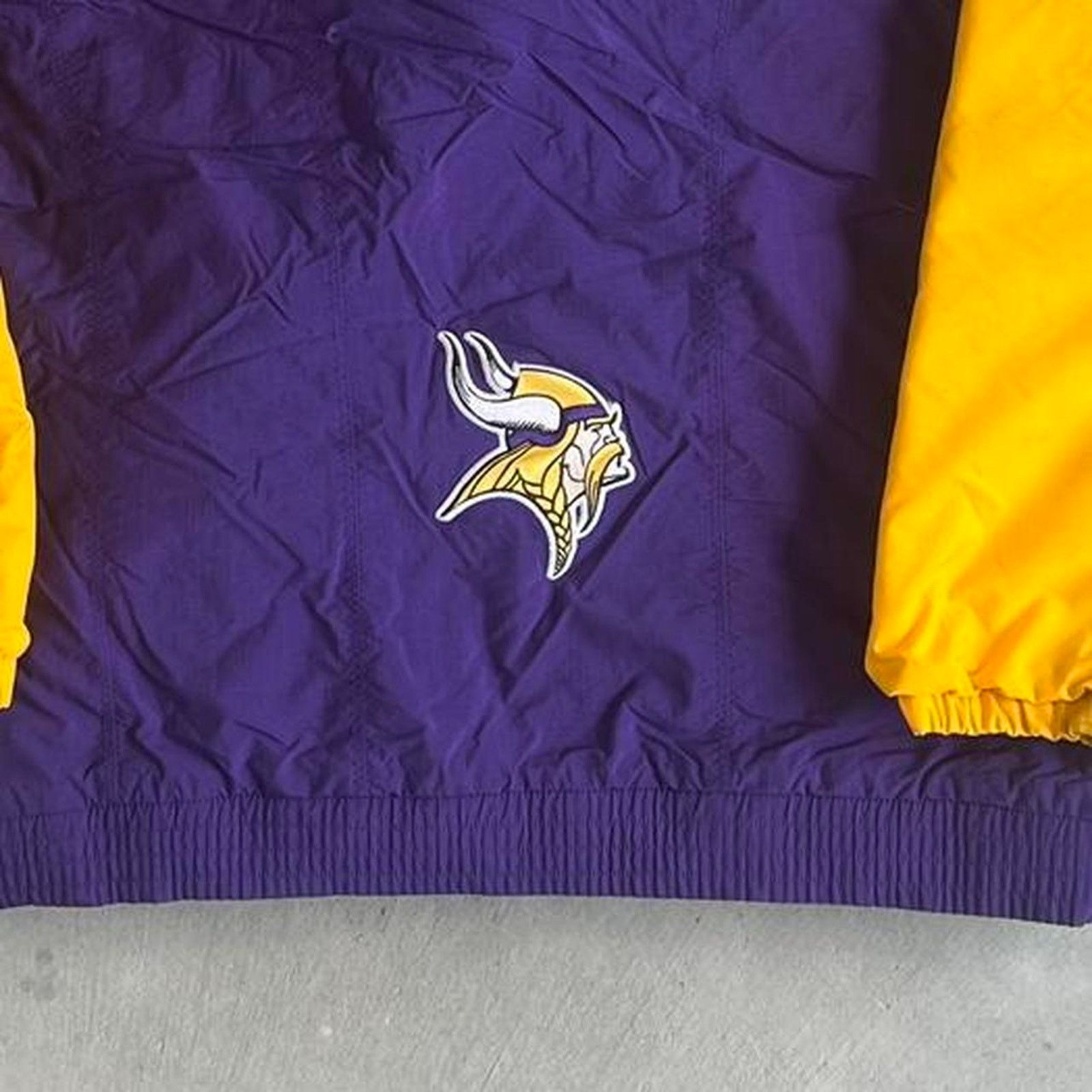 NFL × Nike × Vintage Vintage 90s Nike Minnesota Vikings Fleece Lined Jacket Size US XL / EU 56 / 4 - 8 Thumbnail