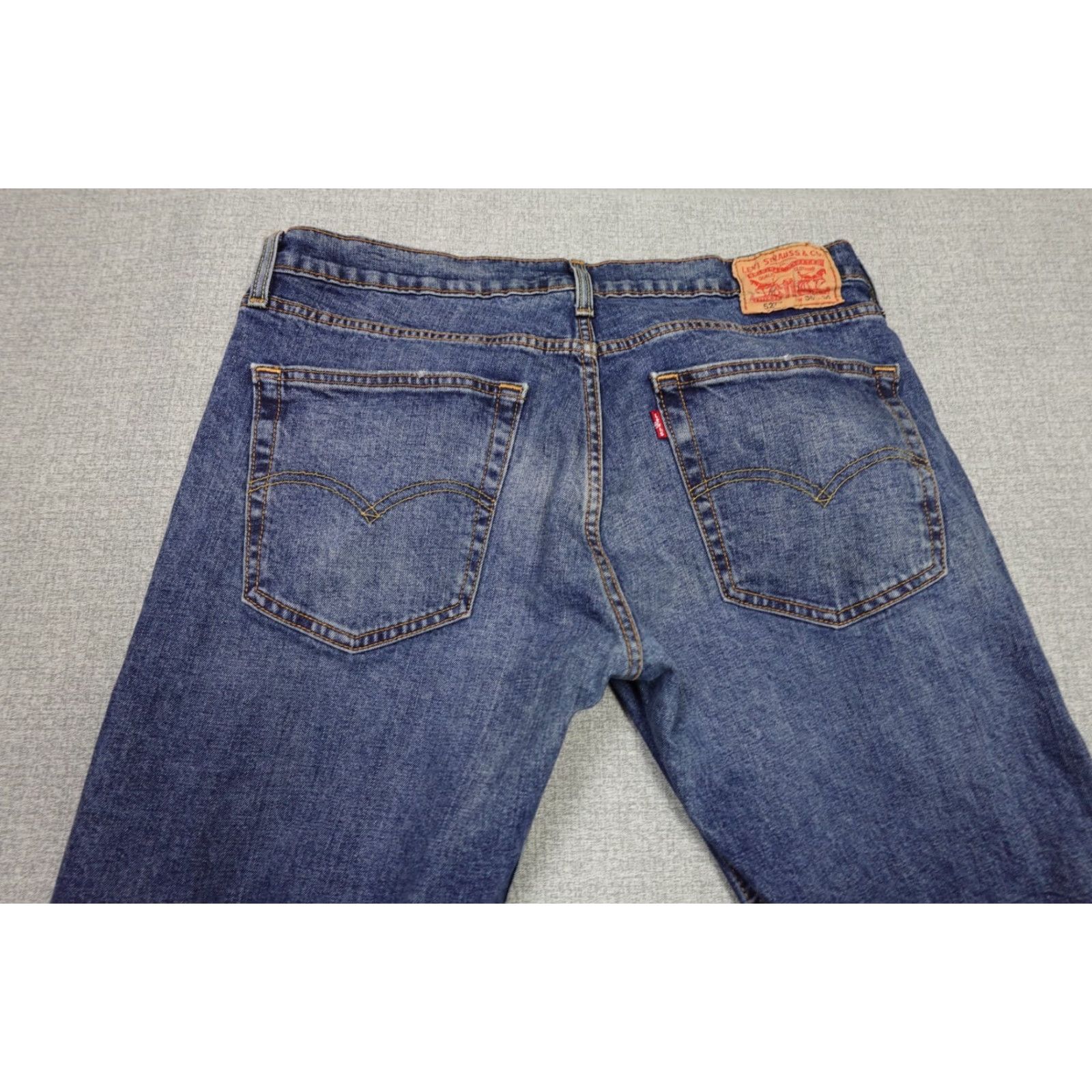 Levi's Levi's 527 Jeans Slim Mens 36x30 Blue Dark Wash Bootcut Denim Slim Regular XS? Size US 36 / EU 52 - 5 Thumbnail