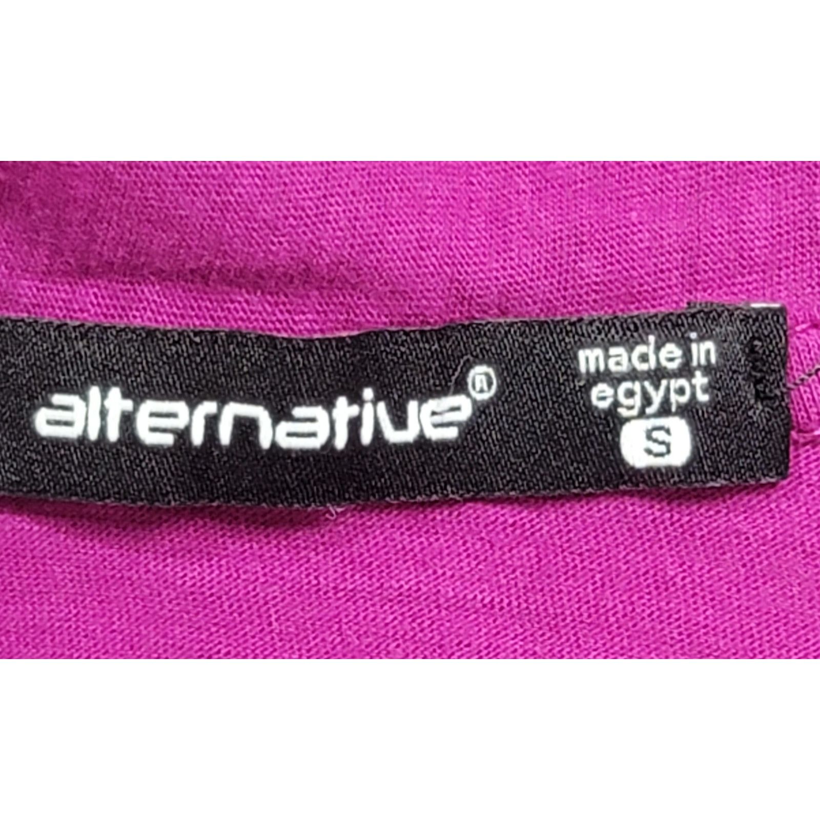 Other Alternative Fuchsia Draped Slub Knit Cardigan Sweater Small Size S / US 4 / IT 40 - 3 Thumbnail