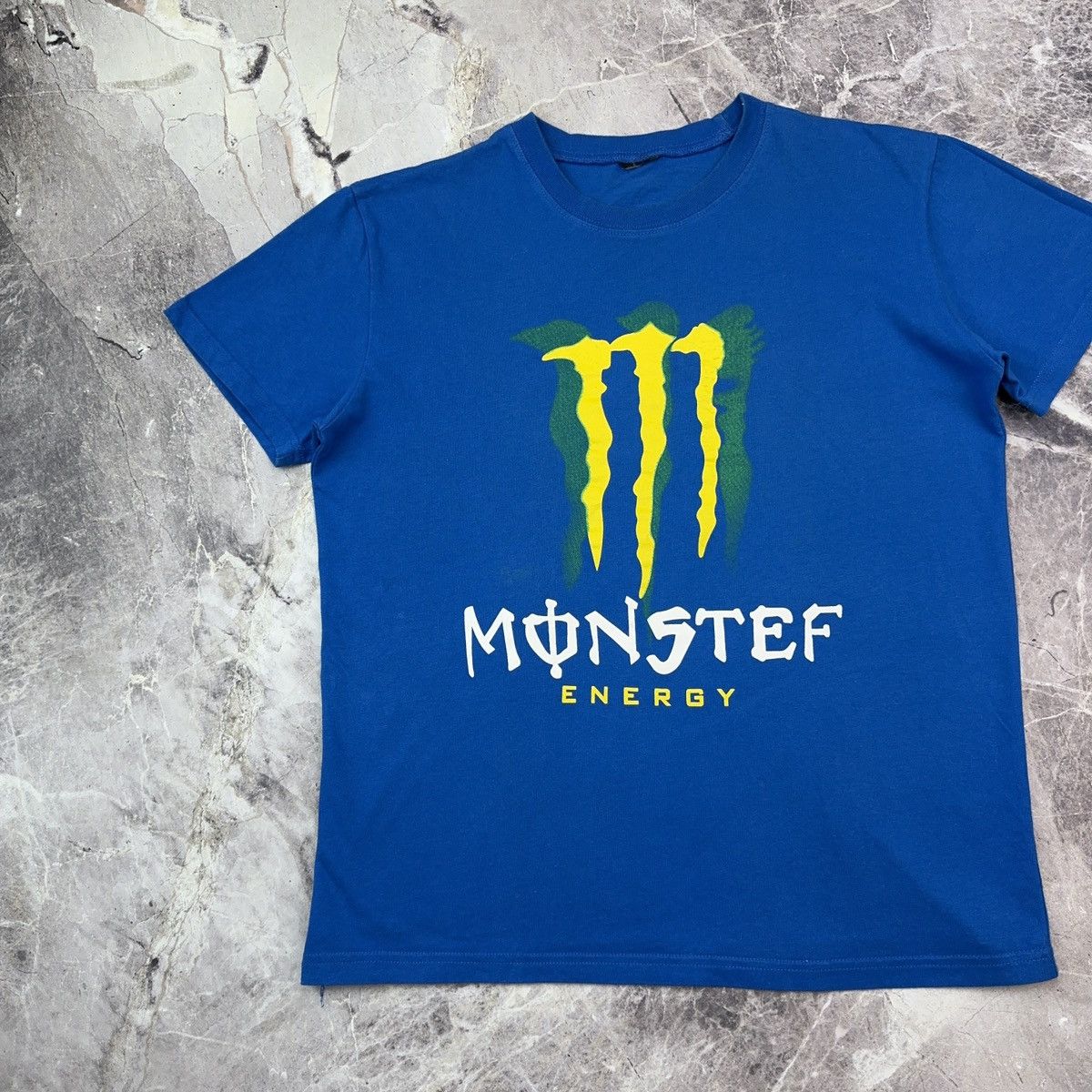 Red Bull × Vintage Vintage Monster Energy T shirt Racing Moto Blue M Size US L / EU 52-54 / 3 - 10 Thumbnail
