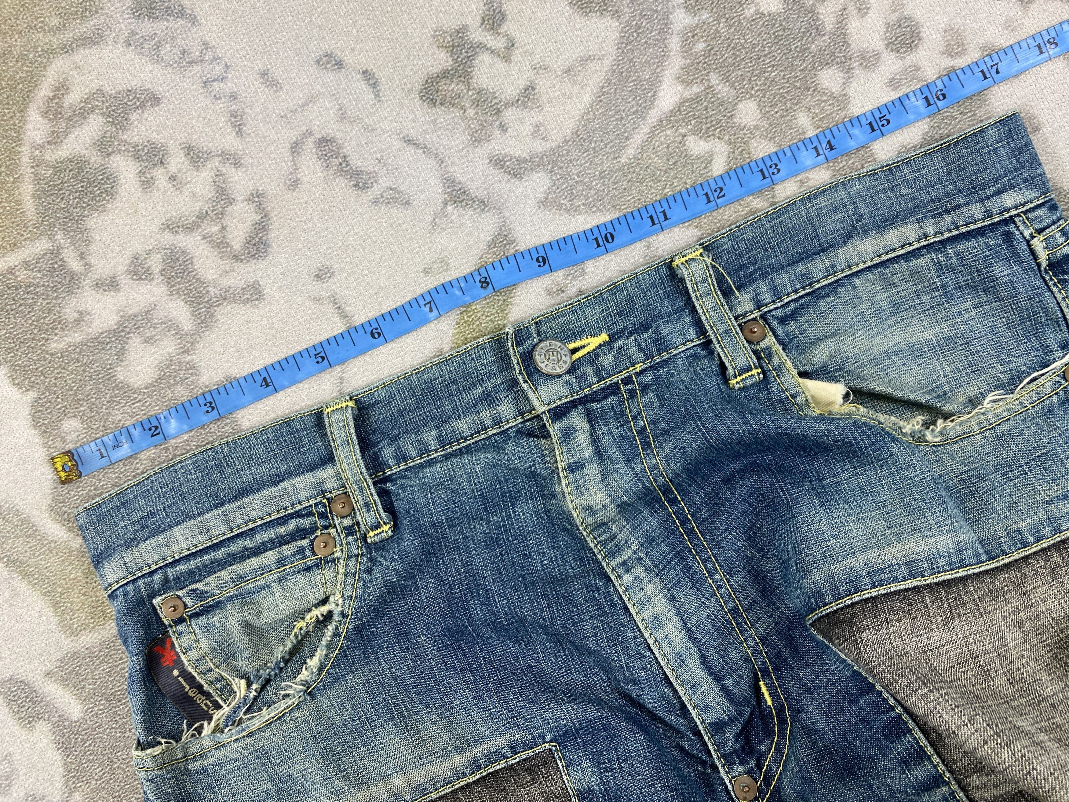 Hysteric Glamour Vintage Yen Jeans Patchwork Baggy 34x30.5 Denim- JN3576 Size US 34 / EU 50 - 5 Thumbnail