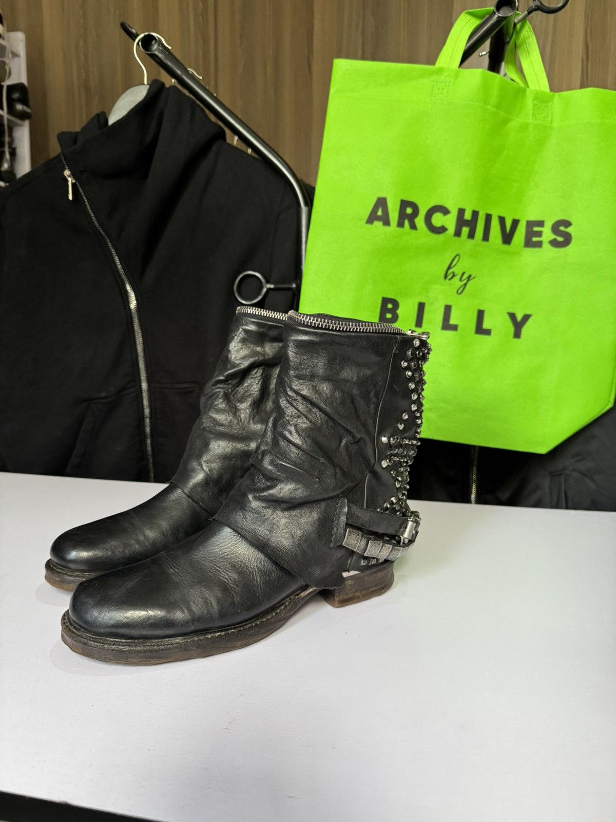 A.S.98 🔥 A.S 98 Studded made like guidi ,Kmri Size US 6.5 / EU 39-40 - 8 Thumbnail
