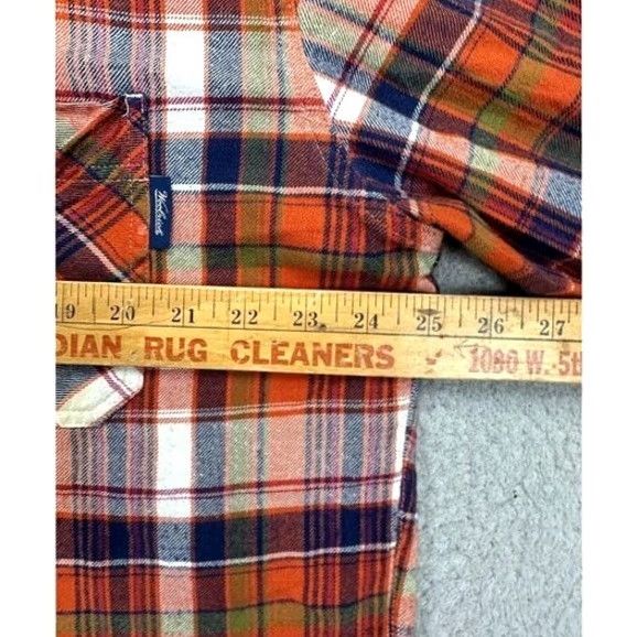 Vintage VINTAGE Woolrich Shirt Mens Large Multi Madras Plaid Flannel Button-Up Long Sleeve Size US L / EU 52-54 / 3 - 6 Thumbnail