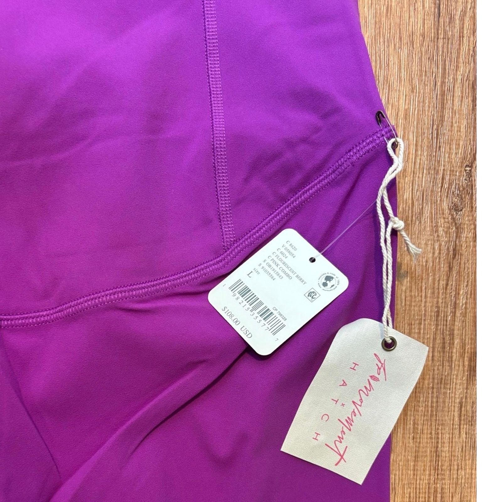 Free People NWT Free People x Hatch Maternity Leggings Purple Size L Size 29" - 4 Thumbnail