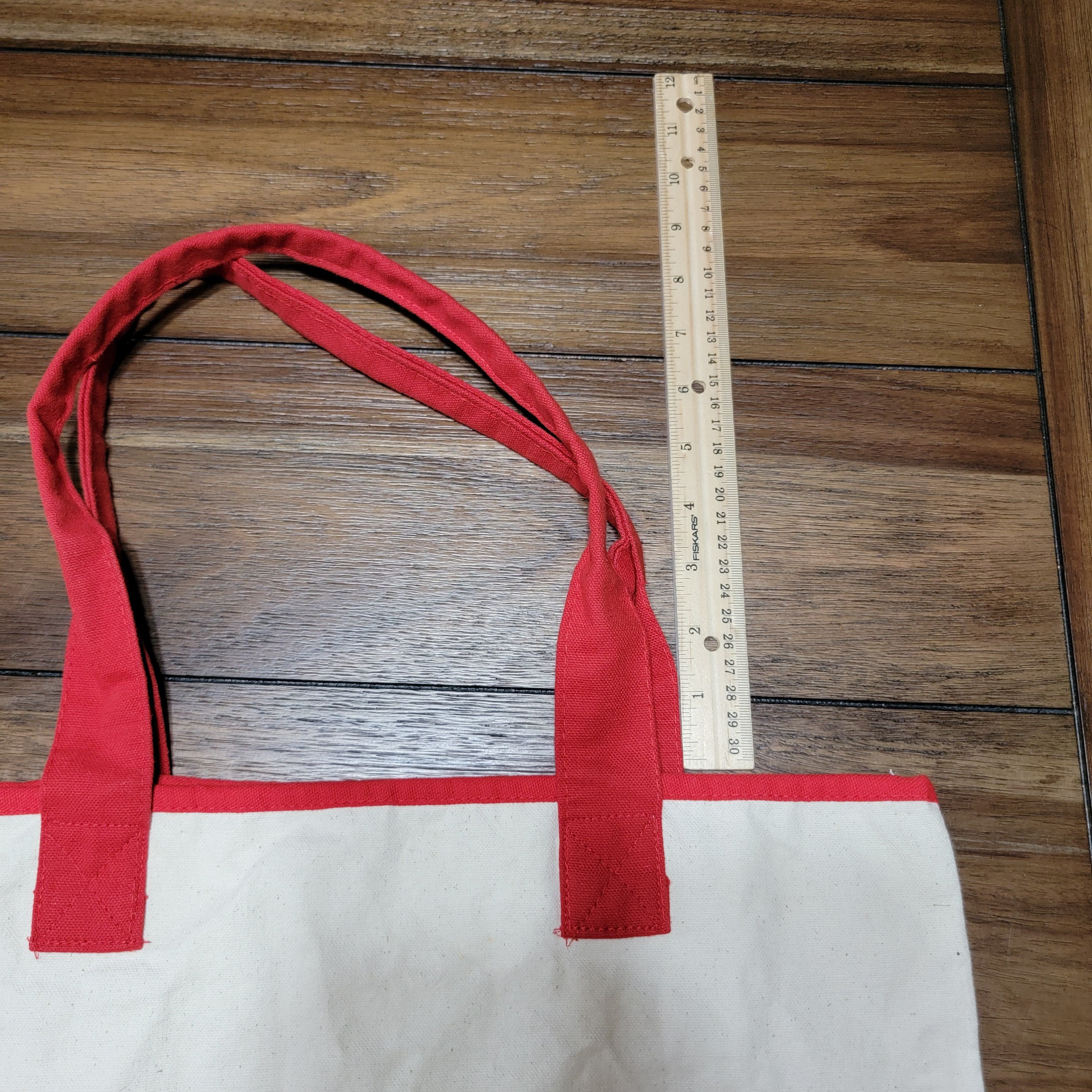 Other Del Sol Canvas Tote / Bag Large Logo Red Handles Size ONE SIZE - 8 Thumbnail
