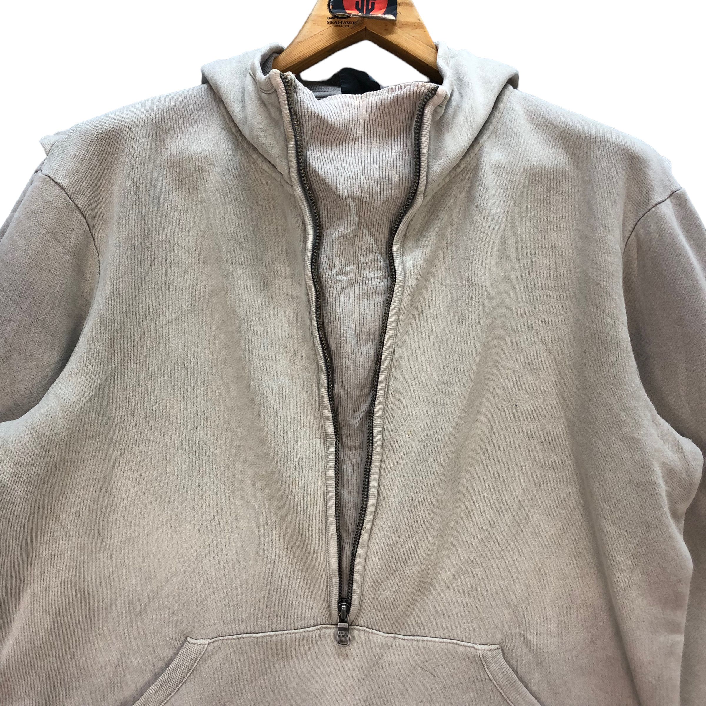 Armani Exchange ARMANI EXCHANGE NICE DESIGN HALF ZIP HOODIES #7313-129 Size US M / EU 48-50 / 2 - 8 Thumbnail