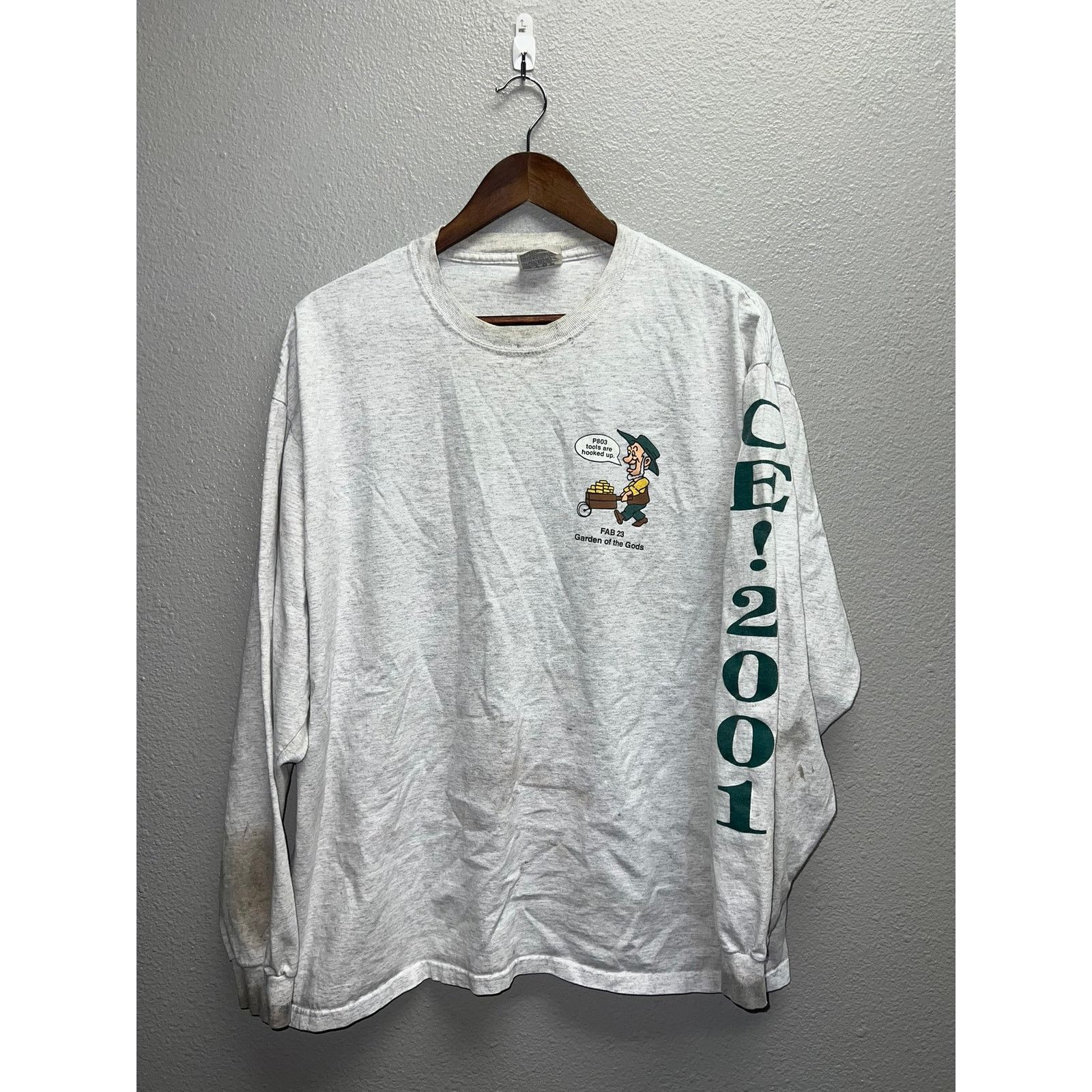 Vintage Vintage Garden of The Gods Long Sleeve Shirt Worn Stained XL Size US XL / EU 56 / 4 - 1 Thumbnail
