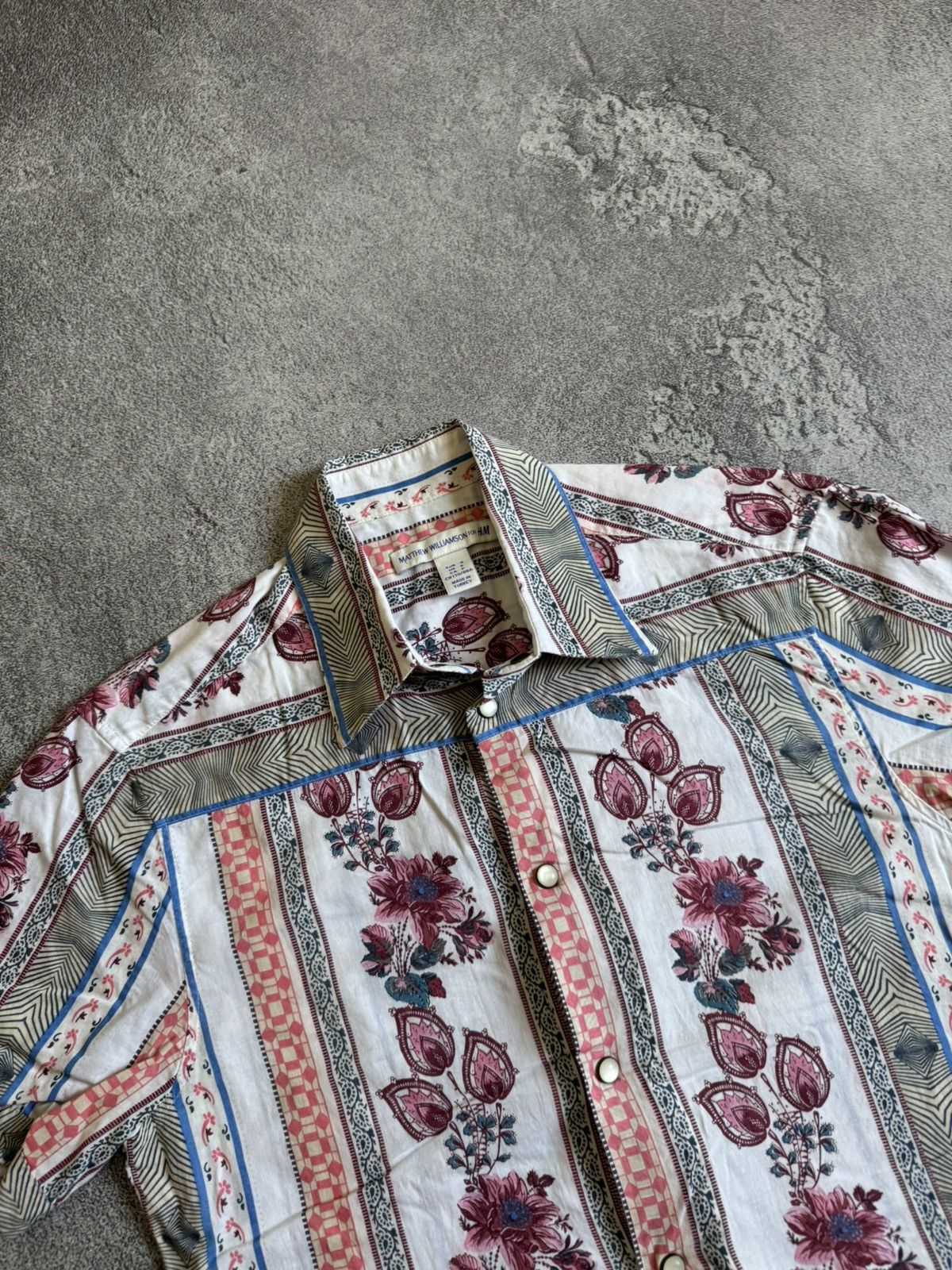 H&M Matthew Williamson for H&M floral shirt button up hawaii Size US S / EU 44-46 / 1 - 12 Thumbnail