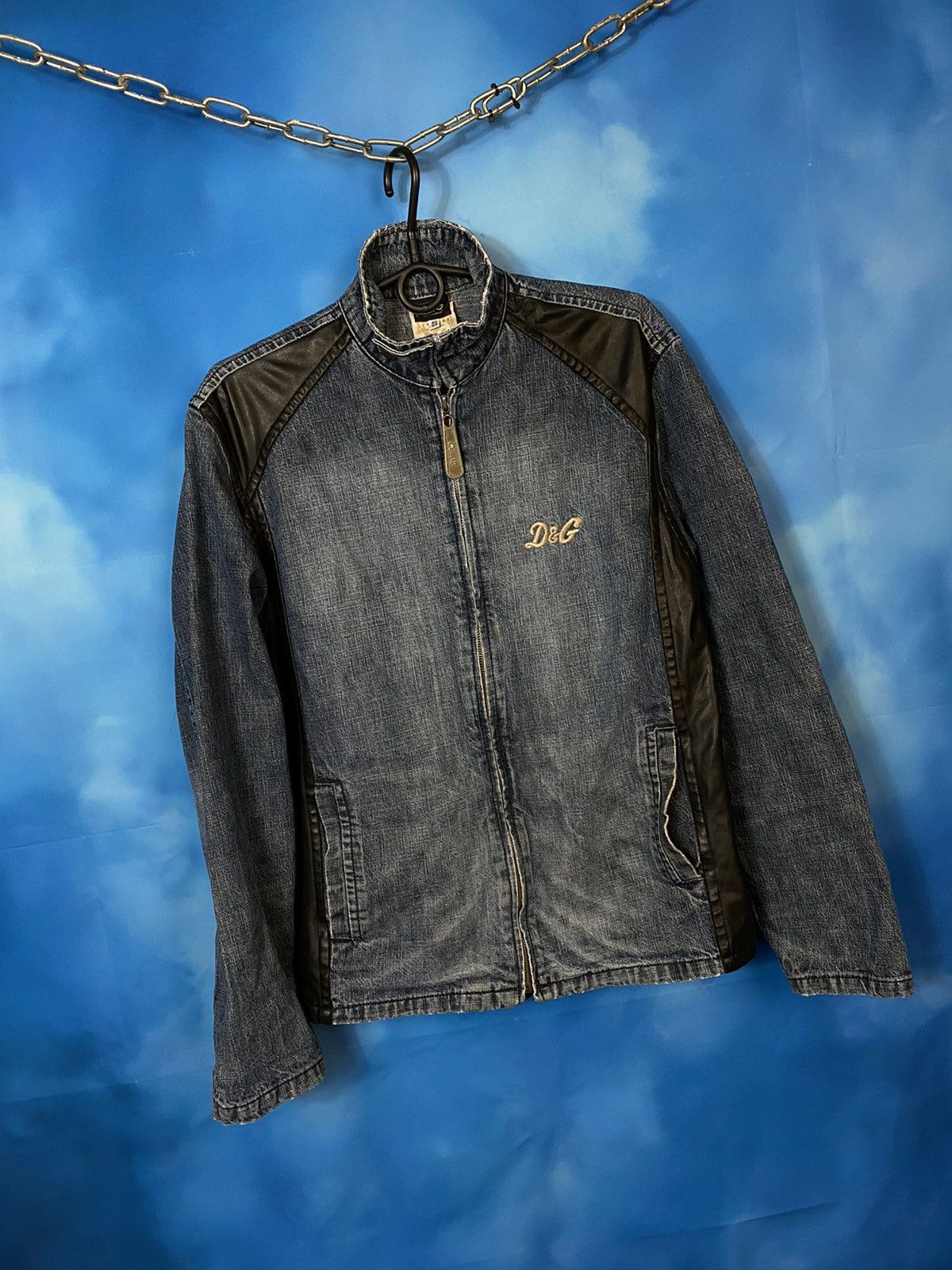 Dolce & Gabbana RARE❗️Dolce Gabbana denim\leather jacket Size US M / EU 48-50 / 2 - 2 Thumbnail