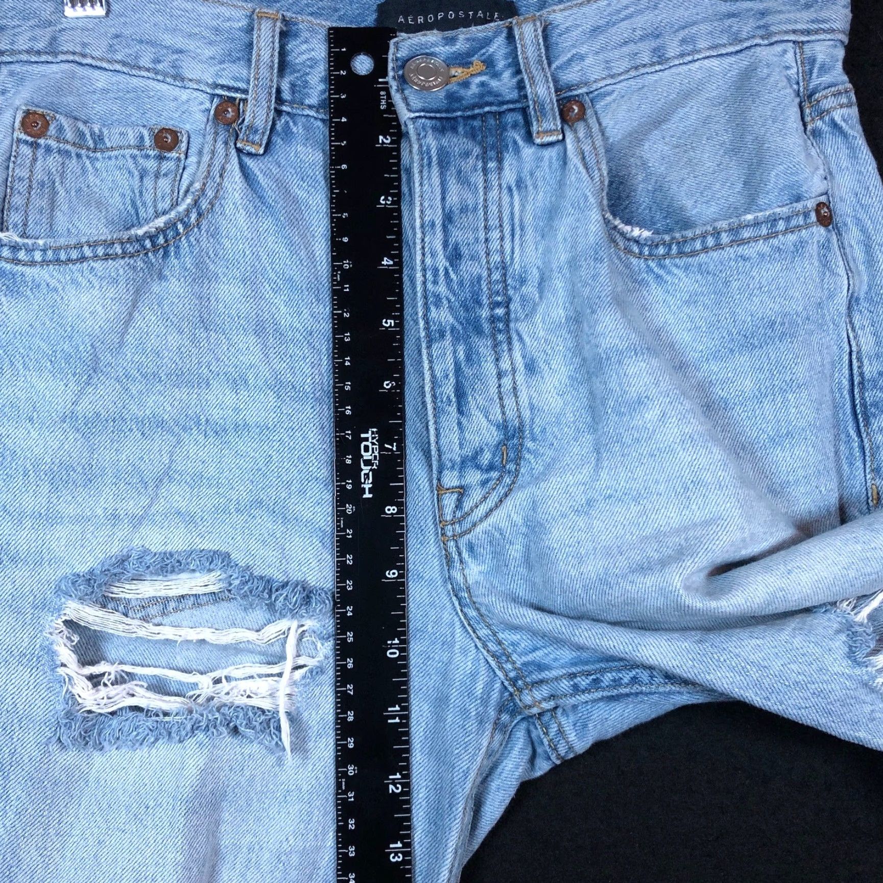 Vintage Aéropostale Jeans Blue Denim High Rise 90s Baggy Distressed 100% Cotton 4 Womens Jeans Baggy High Rise Distressed 90s Womens Boys Mens? Size 27" / US 4 / IT 40 - 7 Thumbnail