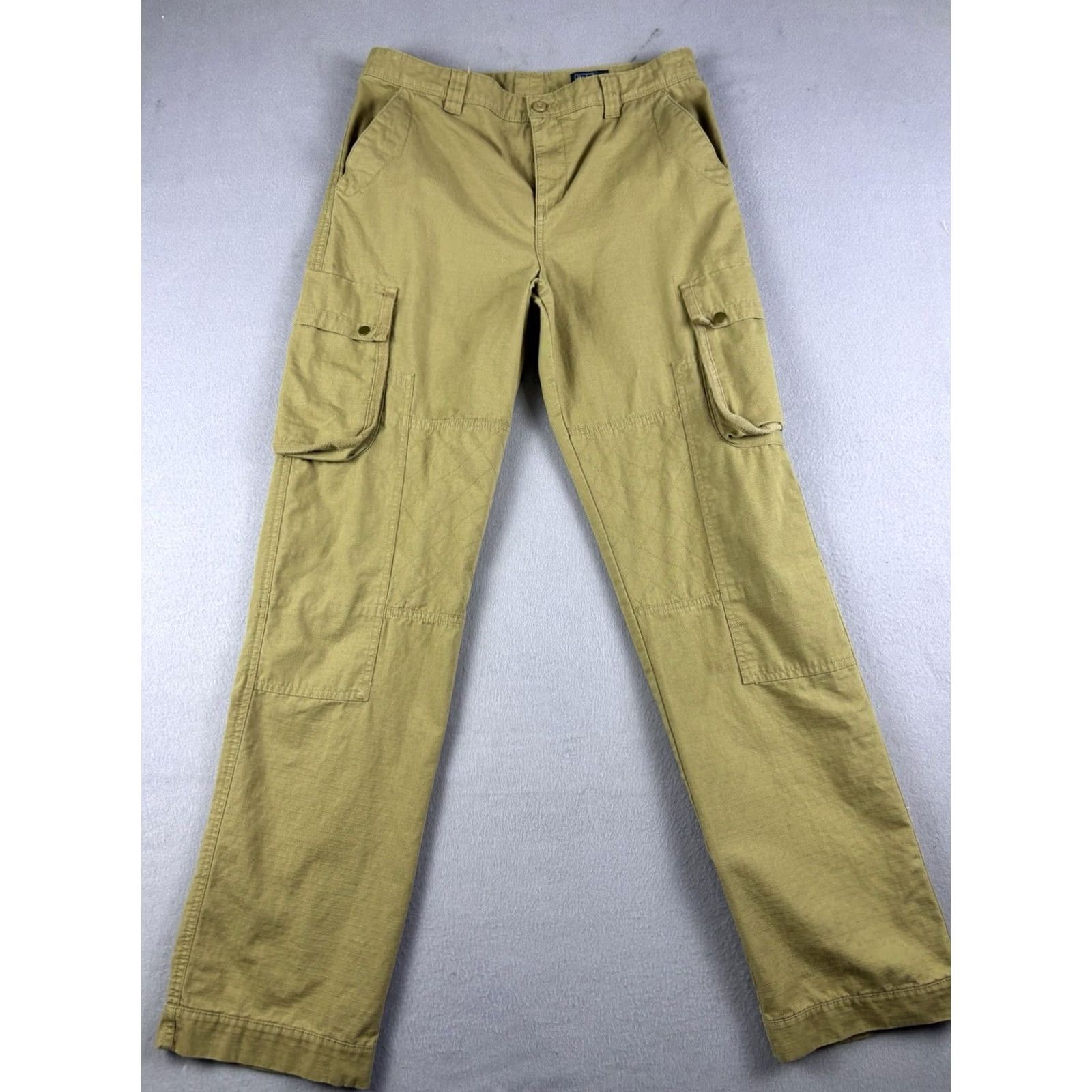 Polo Ralph Lauren VINTAGE Polo Ralph Lauren Pants Women’s 20 Brown Ripstop Cargo Pockets 90s Army Mens Womens Girls Size 42" / US 20 - 2 Thumbnail