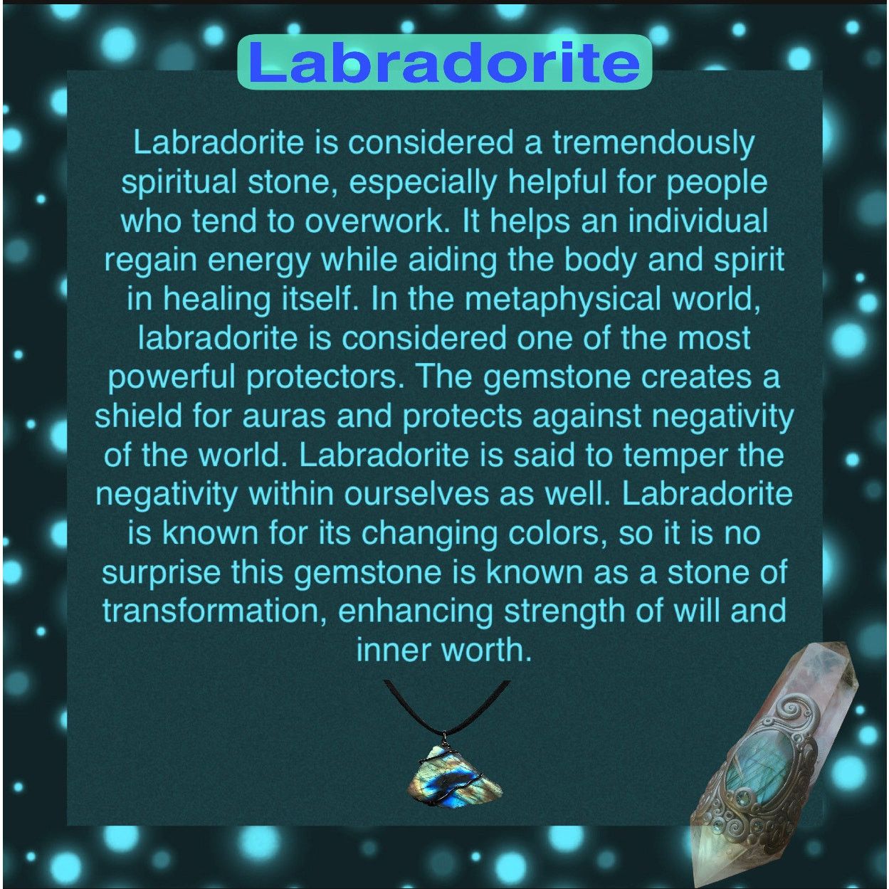 The Unbranded Brand Buddha Carved Labradorite Solid Sterling Silver Necklace Size ONE SIZE - 6 Thumbnail