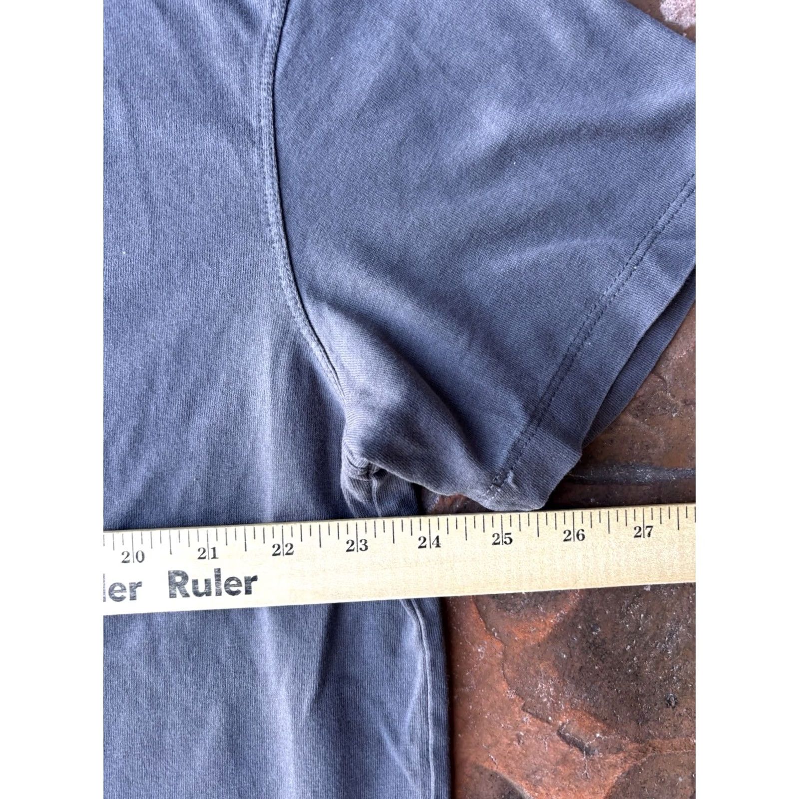 Vintage OYSHO Cropped Short Sleeve T-Shirt Women's M Grey Crew Neck Pullover Knit Cotton Modal Elastane Slim Comfortable Casual Streetwear Basics Modern Size M / US 6-8 / IT 42-44 - 5 Thumbnail
