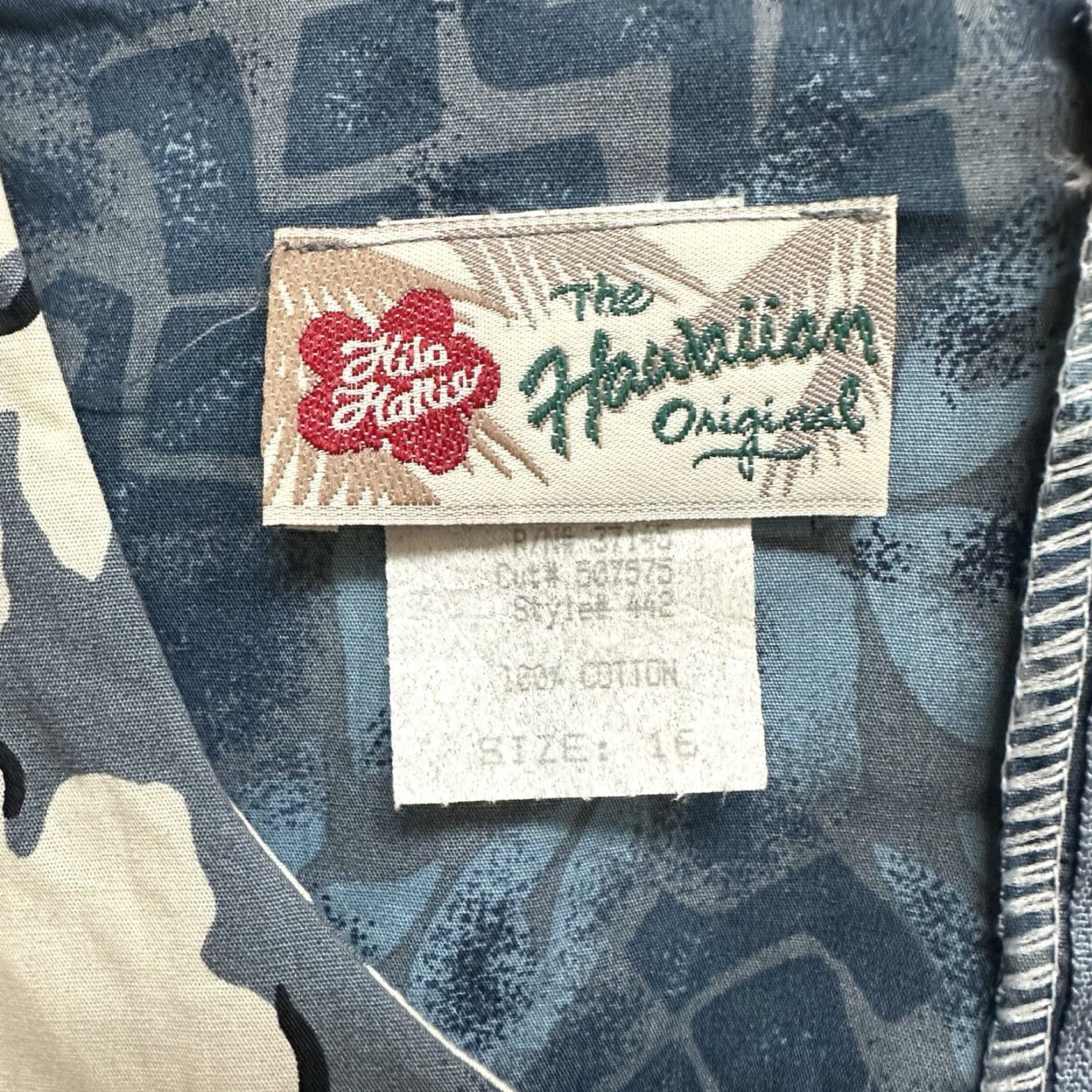 Hilo Hattie VINTAGE Hilo Hattie Hawaiian Aloha Sundress Women’s Size 16 Blue Floral Cotton Luau Casual Size XXL / US 16-18 / IT 52-54 - 3 Thumbnail