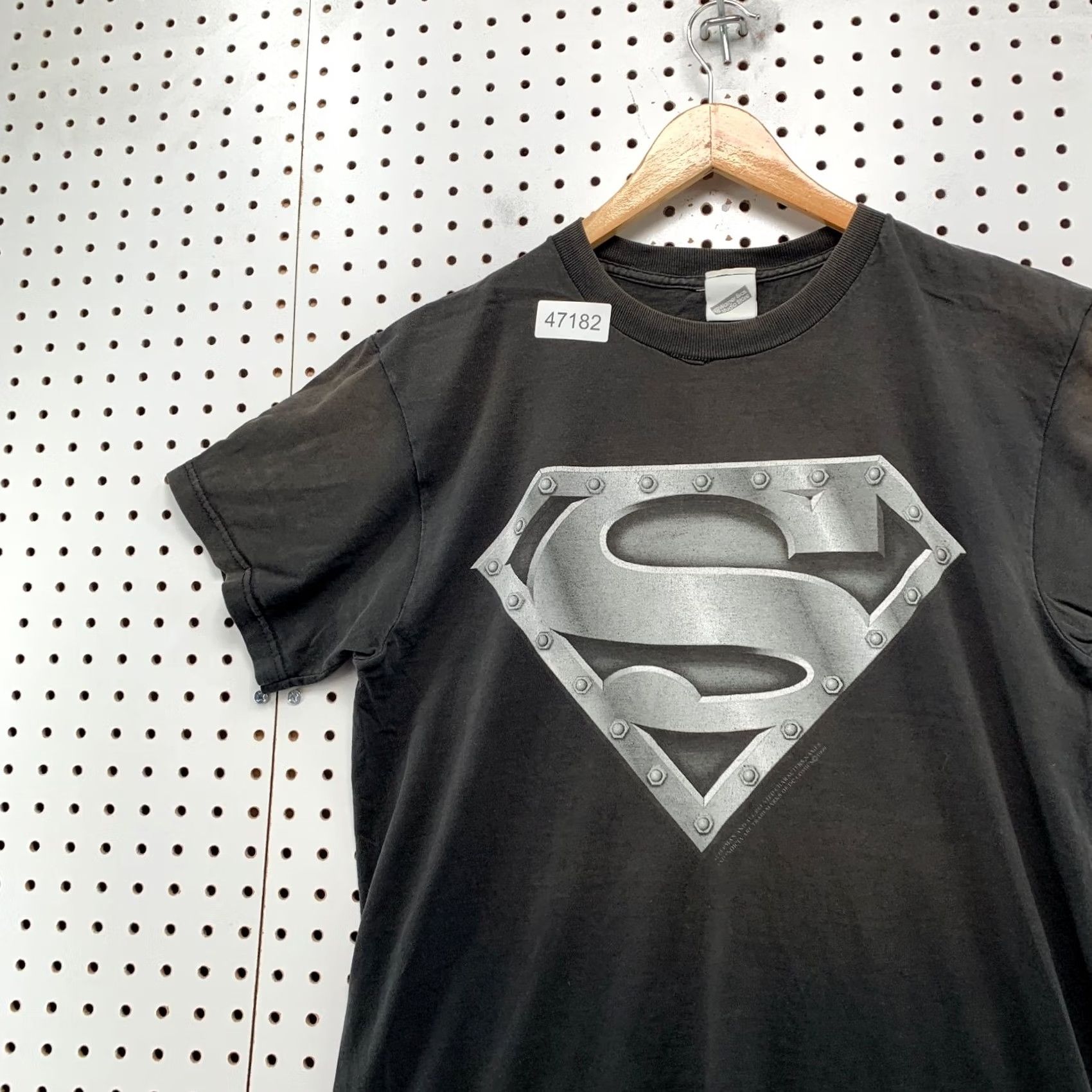 Vintage VINTAGE DC Comics Superman T Shirt Mens Medium Black Warner Bros Size US M / EU 48-50 / 2 - 4 Thumbnail