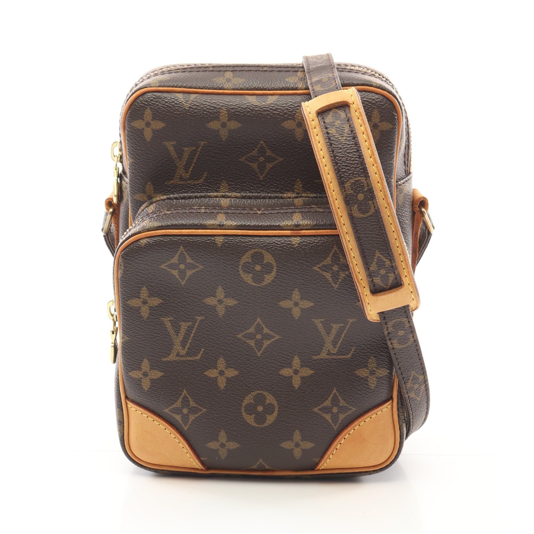 Louis Vuitton Louis Vuitton Amazon Monogram Shoulder Bag Leather Brown Size ONE SIZE - 1 Thumbnail